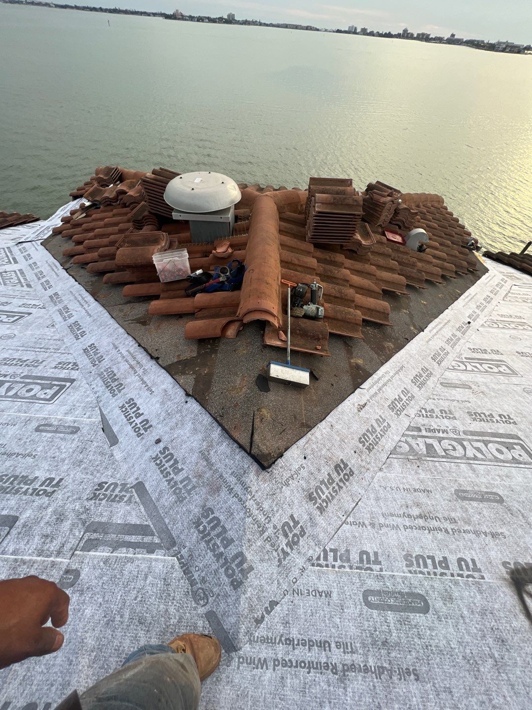 Residential Roofing Repair using Concrete Roof Tile by RoofSmith of Tampa Bay