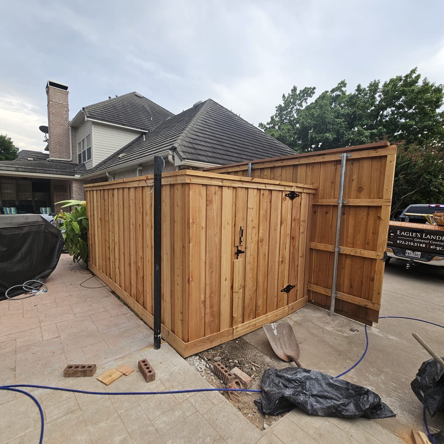 Fence & Concrete Patio by EL-GC LLC 