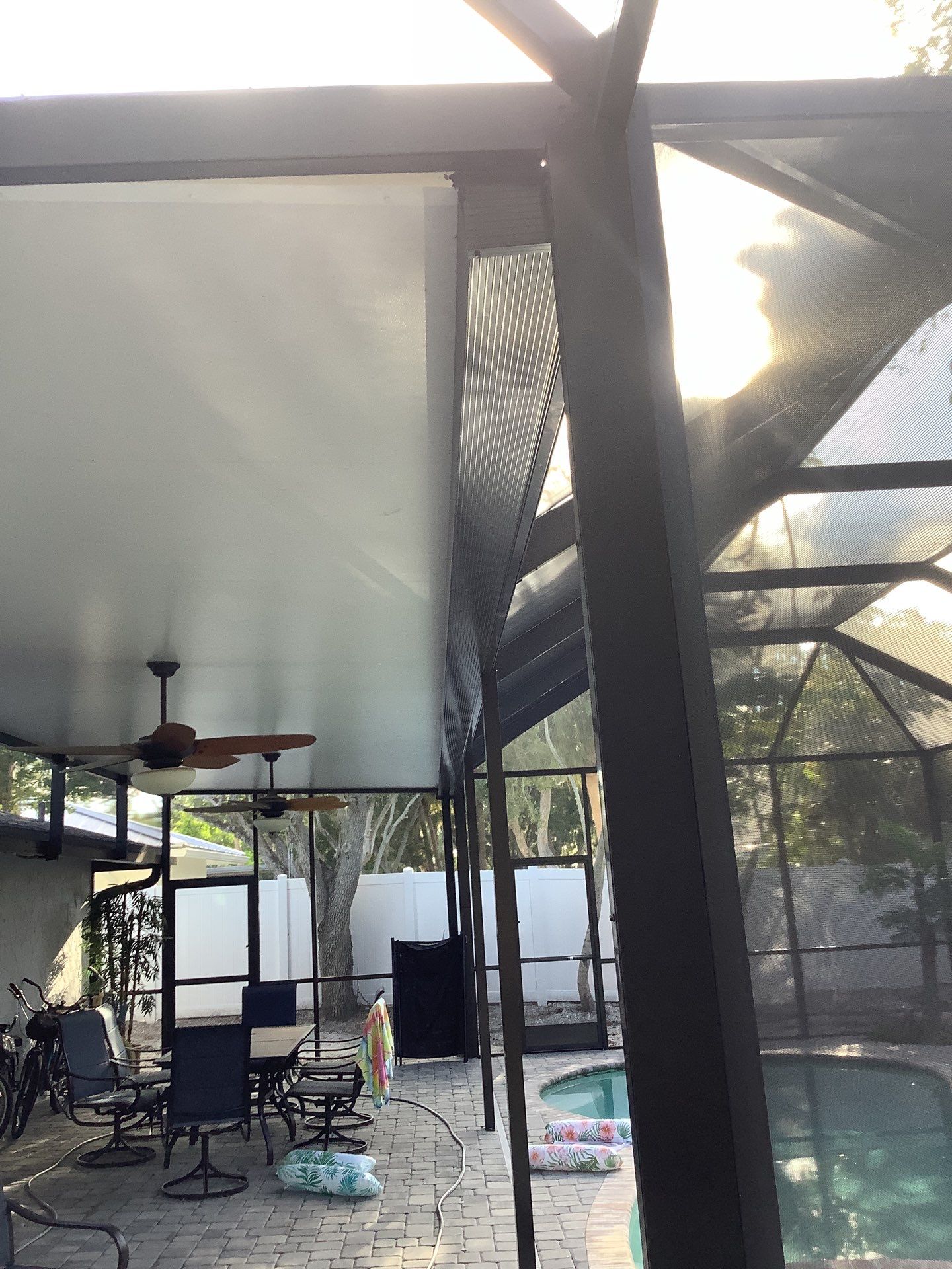 Black Seamless Gutters Installation in Siesta Key FL by Gutter Professors