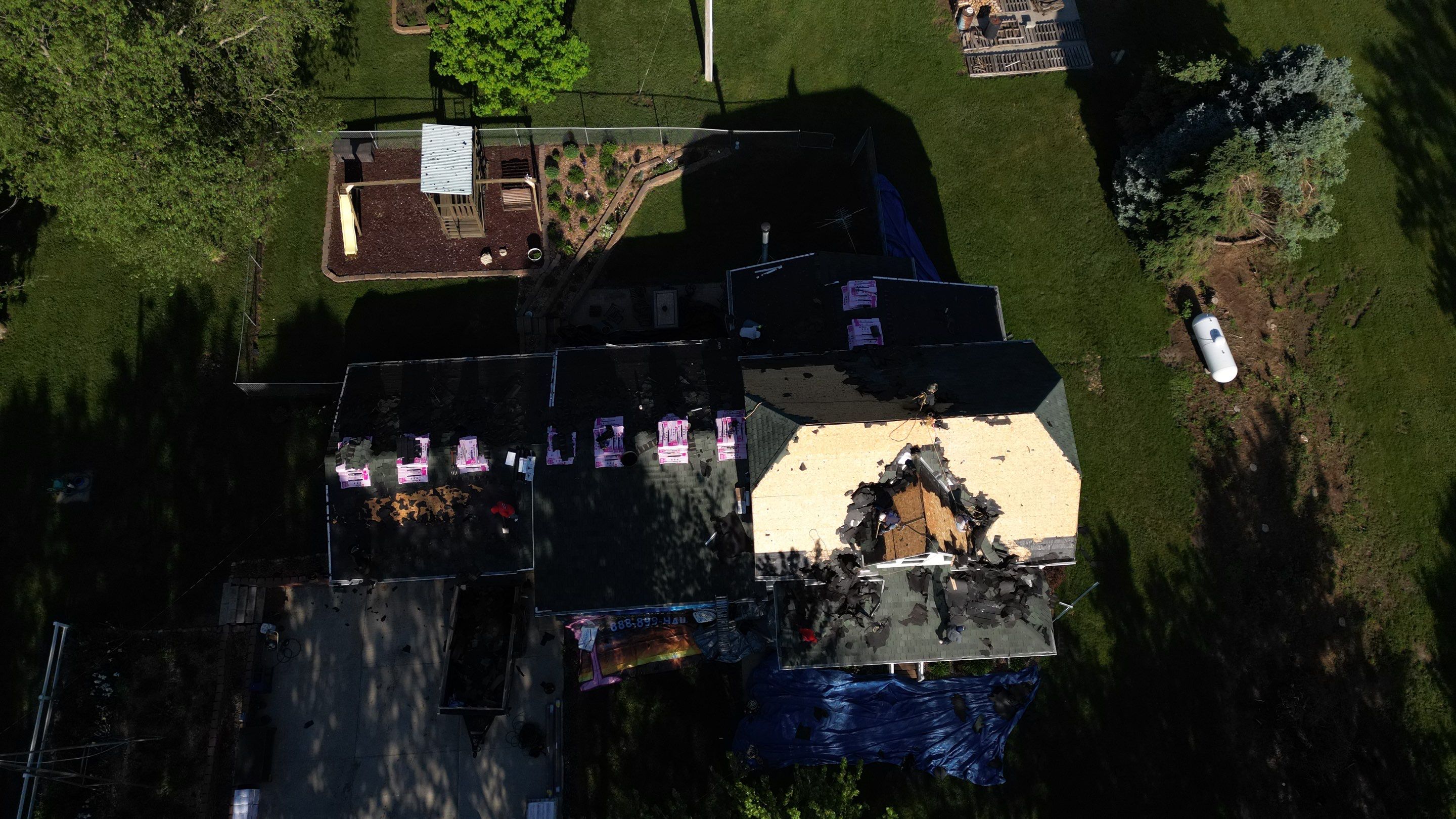 Residential Roofing Installation using Owens Corning Duration Driftwood by Lightning Exteriors