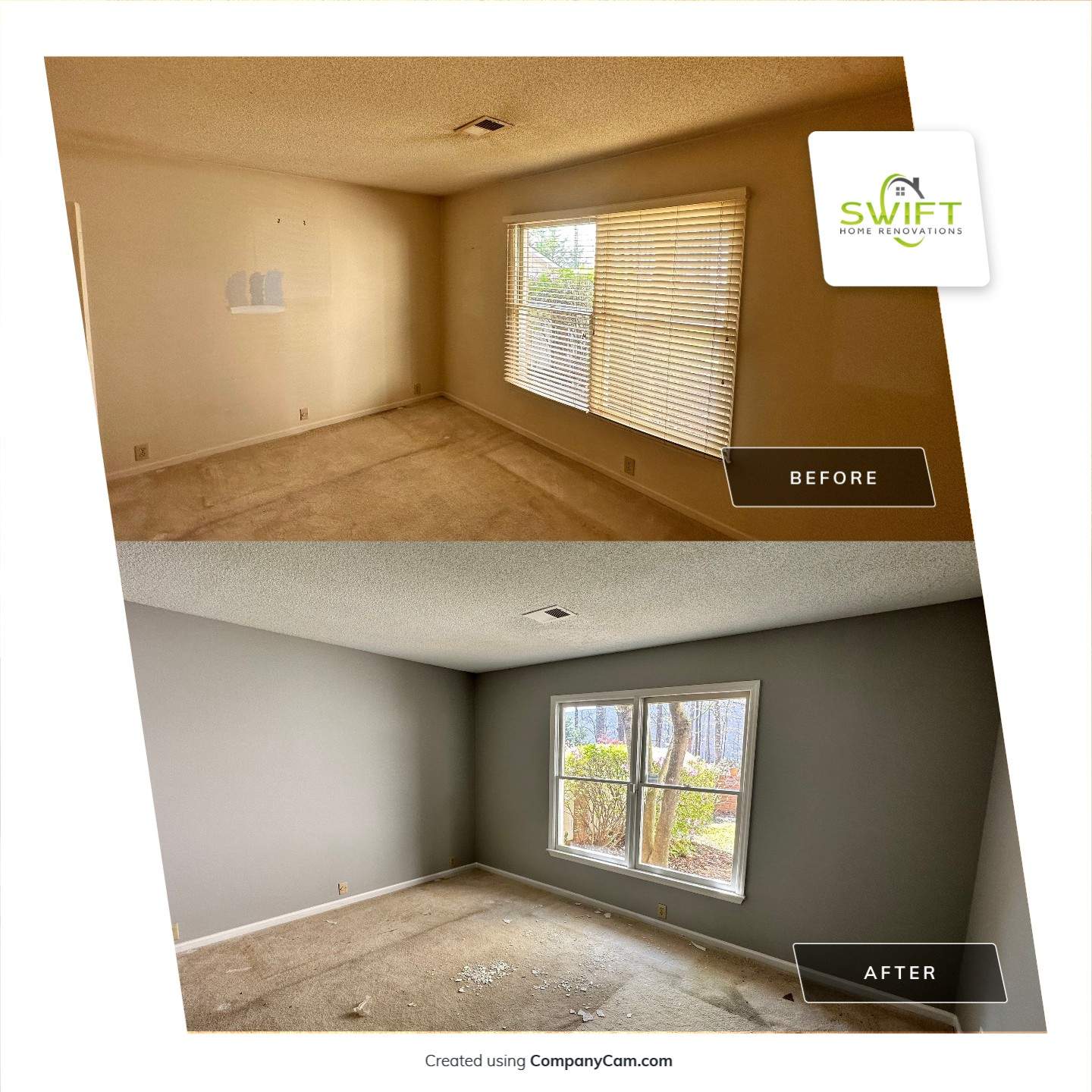 Comprehensive Interior Painting Refresh in Atlanta by Swift Home Renovations