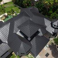 .032 Aluminum 1.5" Mechanical Seam Matte Black  by Total Roofing System The Metal Roof Experts
