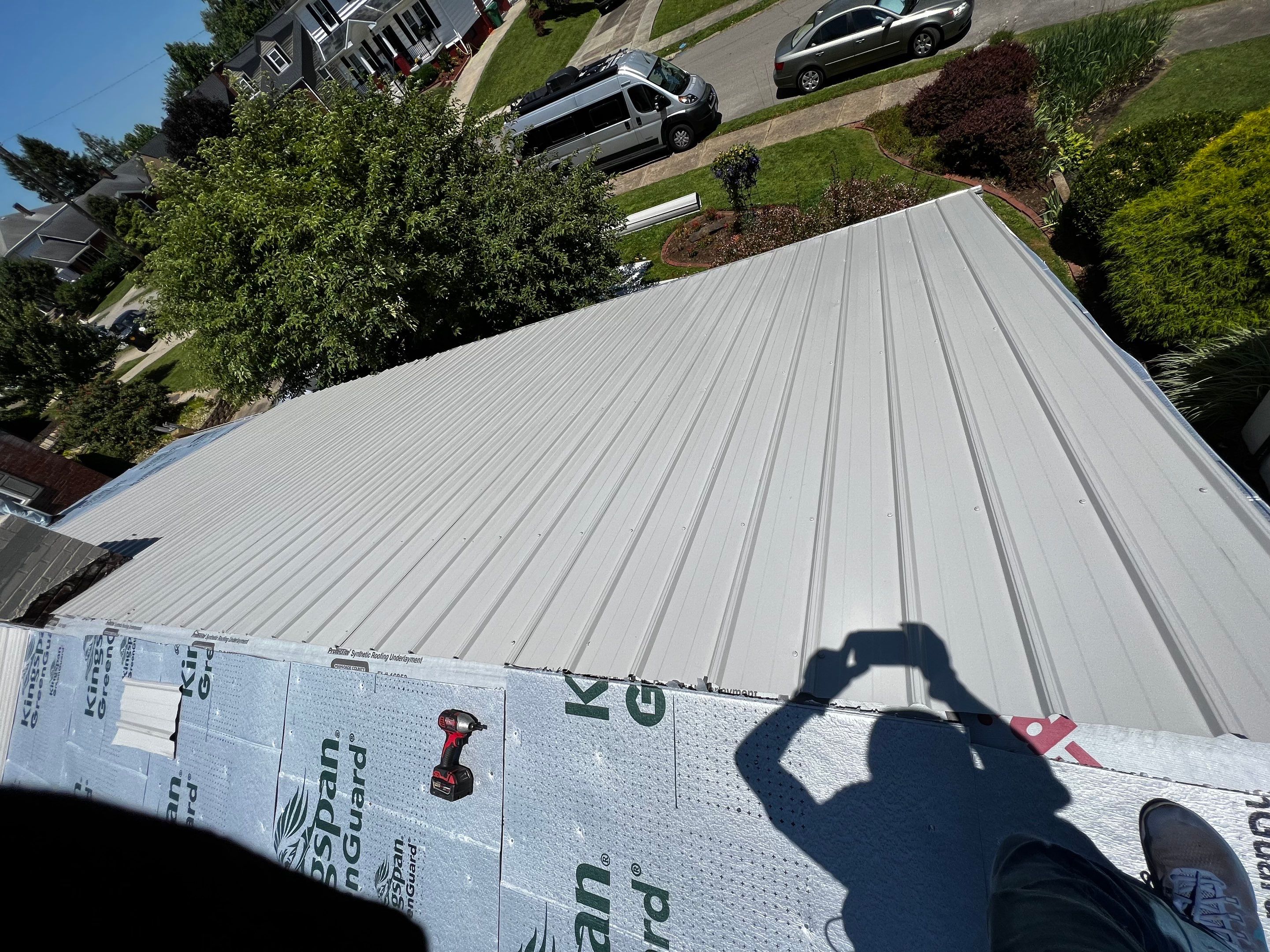 Metal Roofing, Skylights, Porch Build by Secure Construction Company Inc