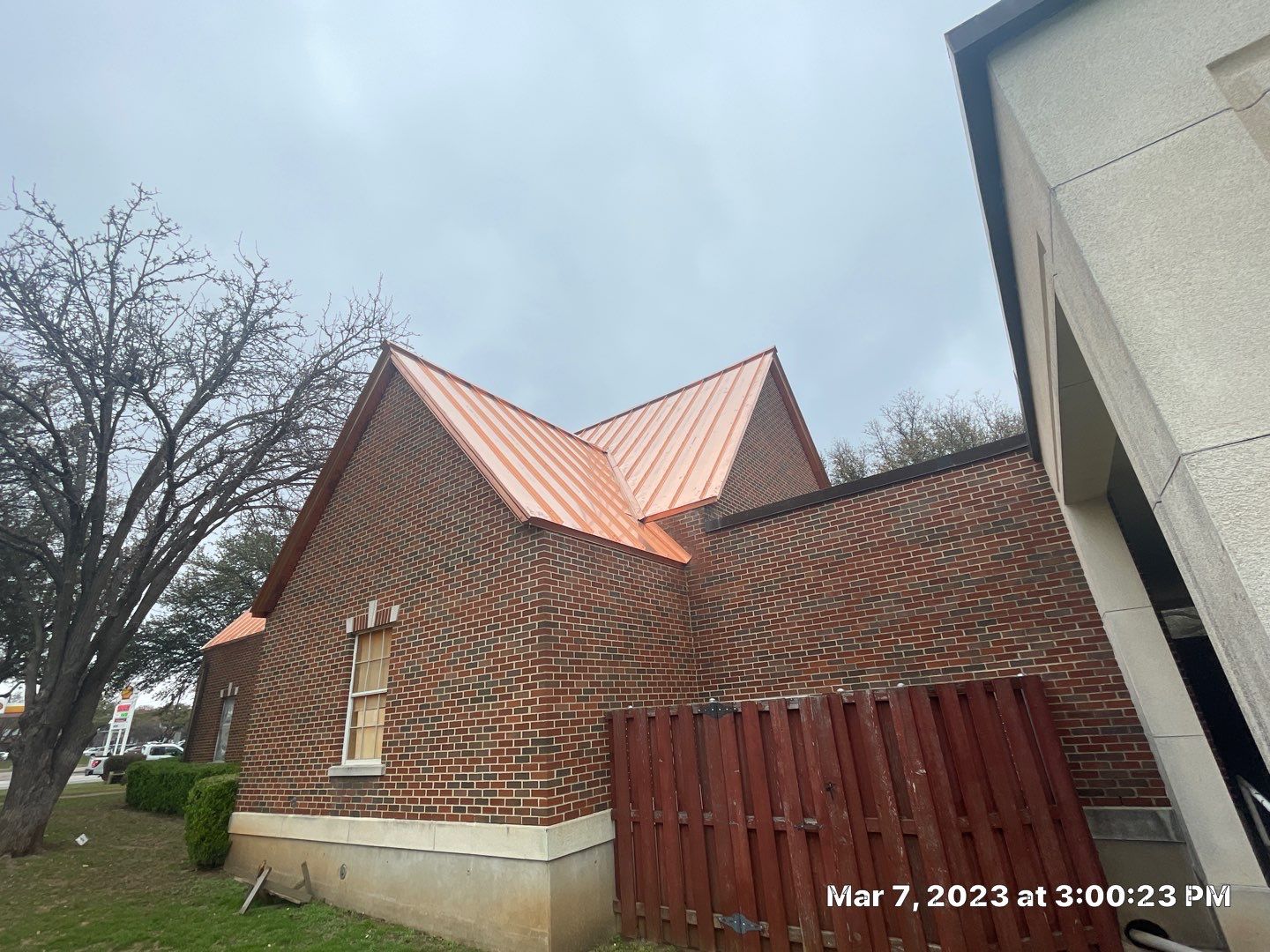 Custom Copper Standing Seam Roofing System  by Springtree Restoration 
