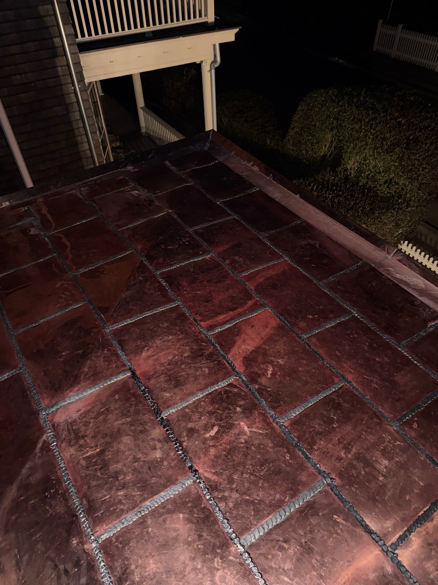 Flat Seam Copper Roof - Newport Residence by Rinaldi Brothers