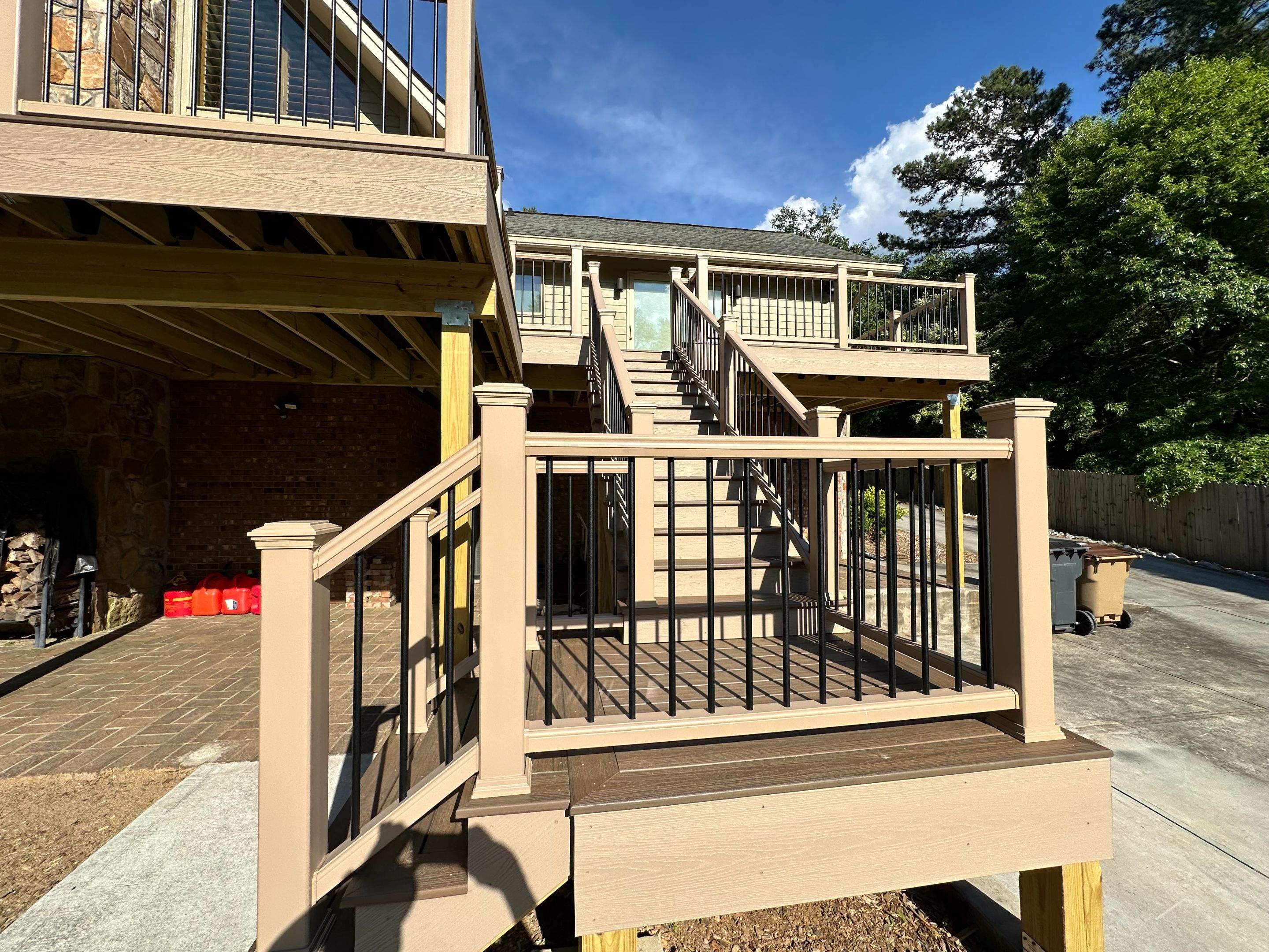 Dewey Deck Rebuild with Awning in Buford by Craftsman Deck Builders