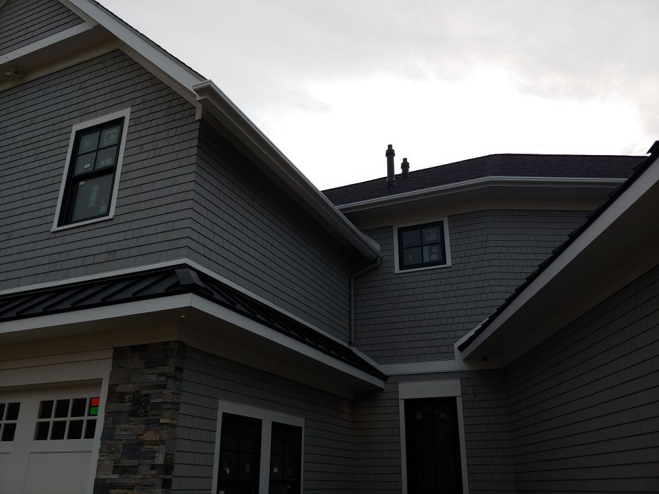 Swansea, MA Gutter Installation using 4x6 Fiberglass Gutter with PVC Bed Moulding by Gutter Pro Enterprises