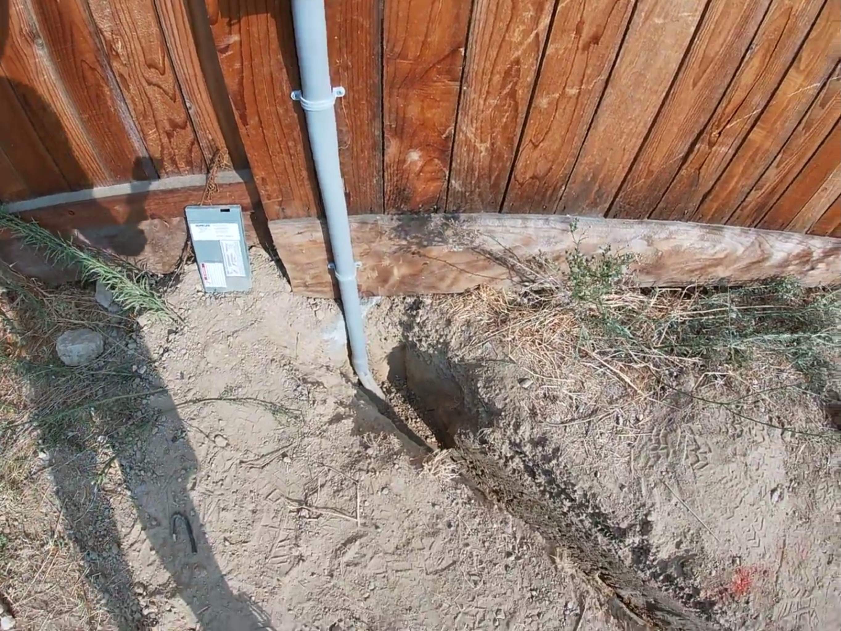 Backyard renovation by Peach Electric Inc