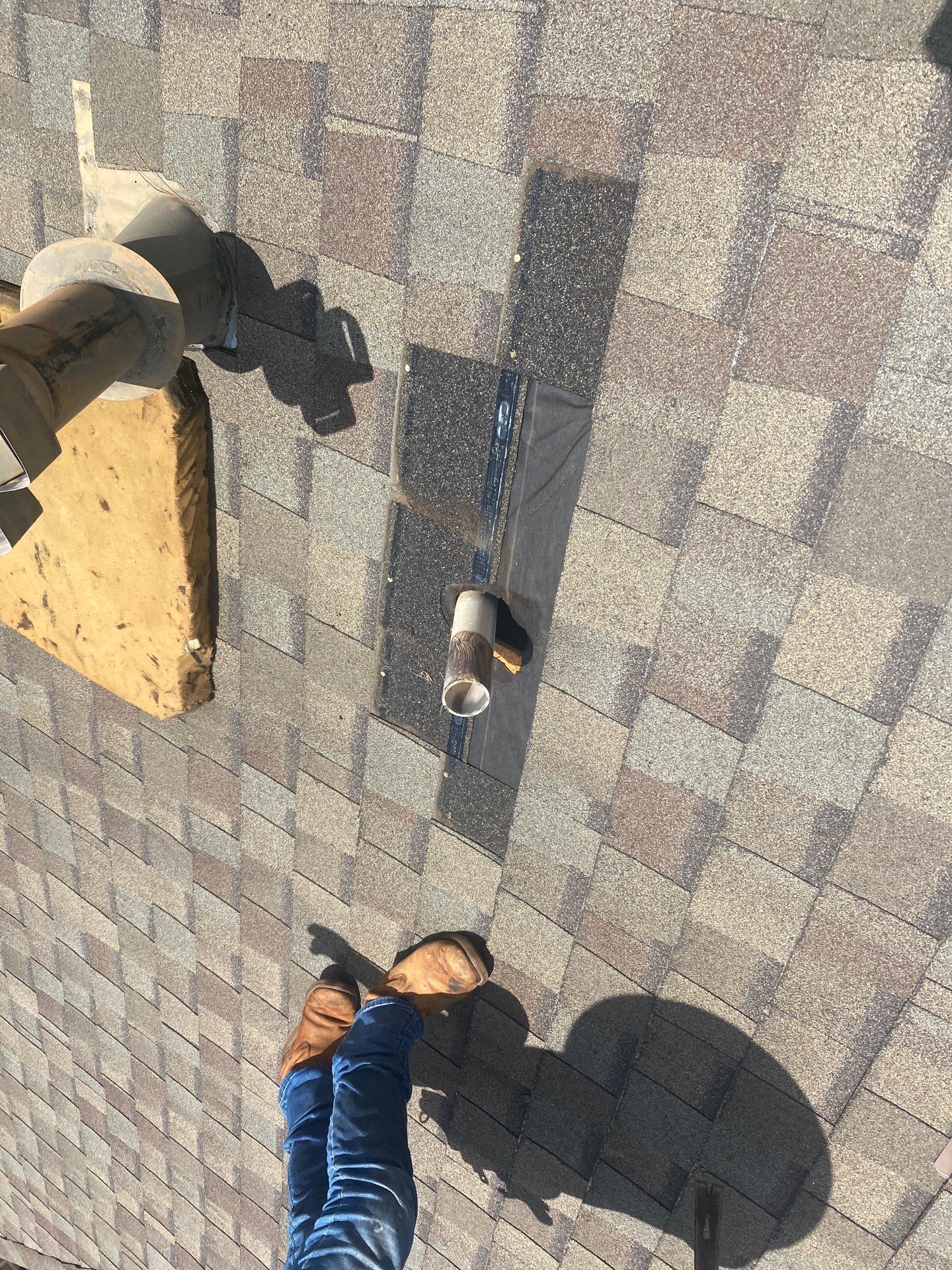 Hail Damage using Owen's Corning Duration (Lifetime) Shingles by Roof Repair Company