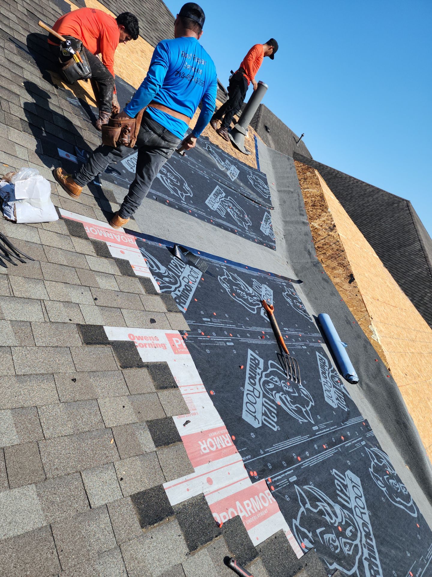 Residential Roofing Repair using Owen's Corning Duration (Lifetime) Shingles by Roof Repair Company