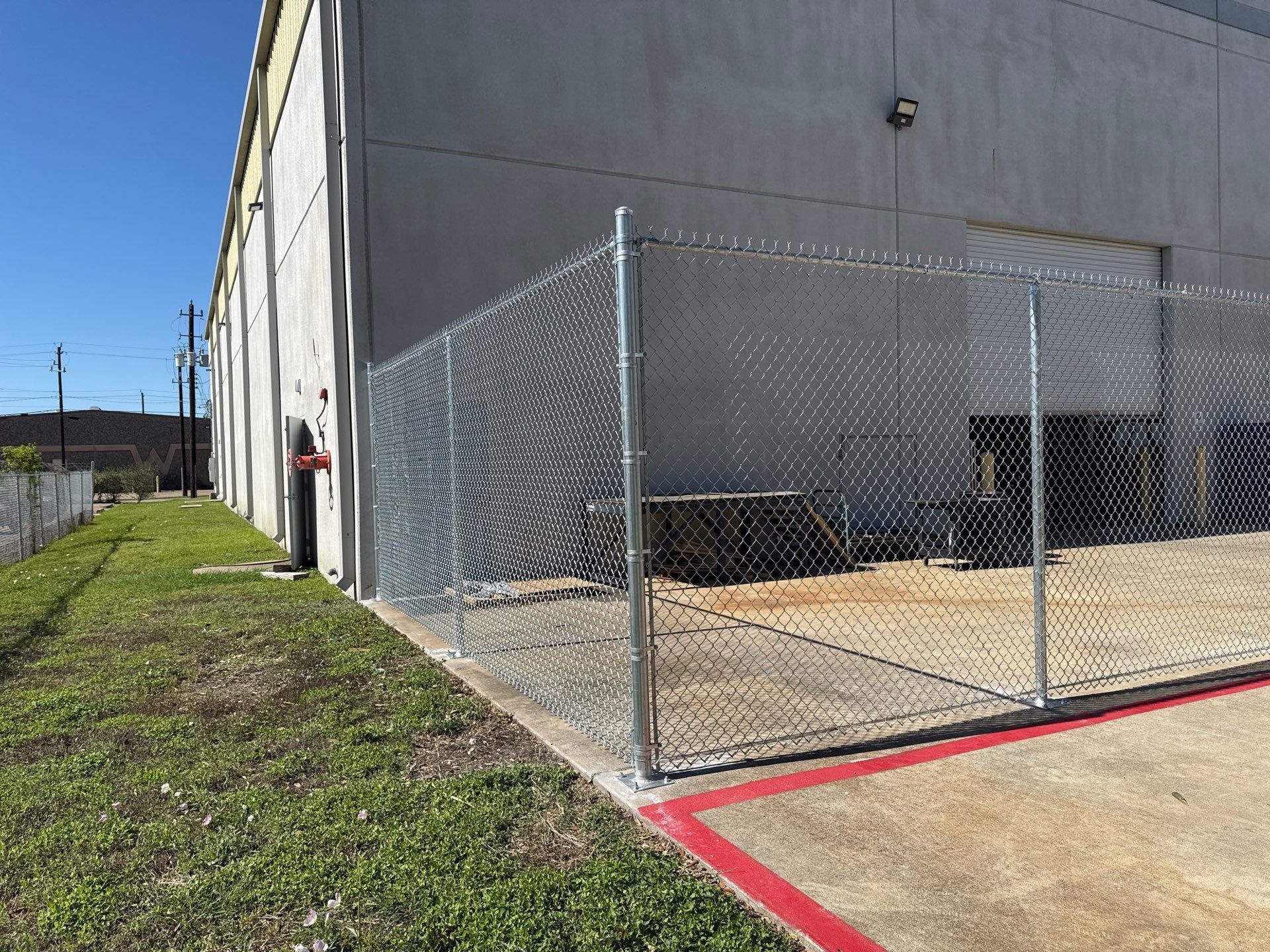 Commercial Chain Link DWG & Fence Installation by Tim's Fences
