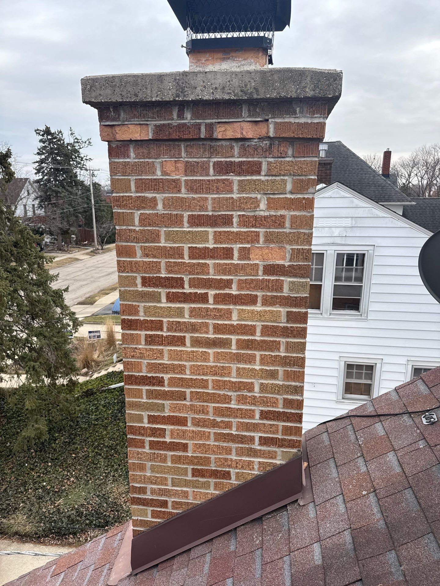 Partial Chimney Rebuild by Leonard and Sons Building Services, Inc.