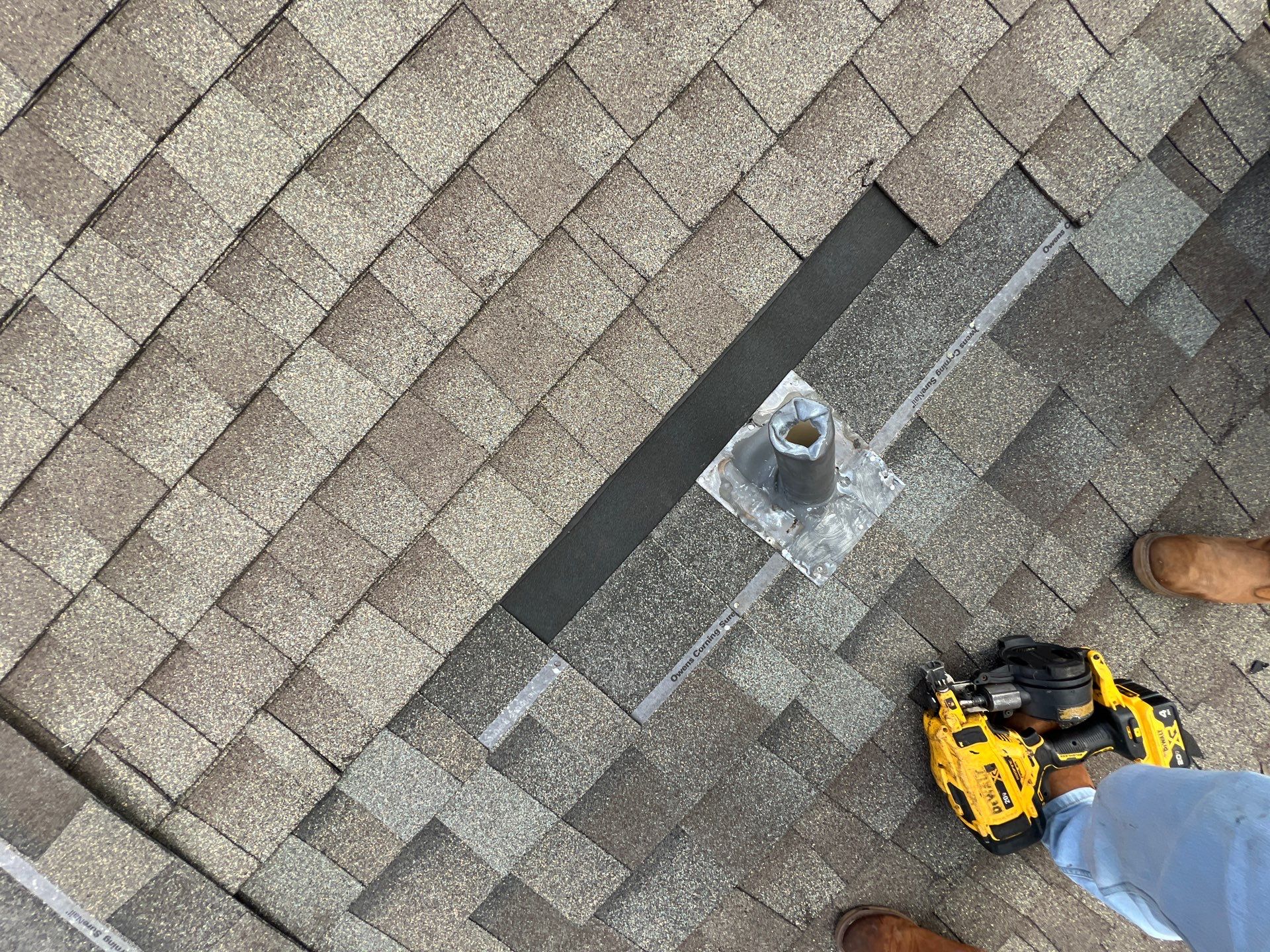 Hail Damage using Owen's Corning Duration (Lifetime) Shingles by Roof Repair Company