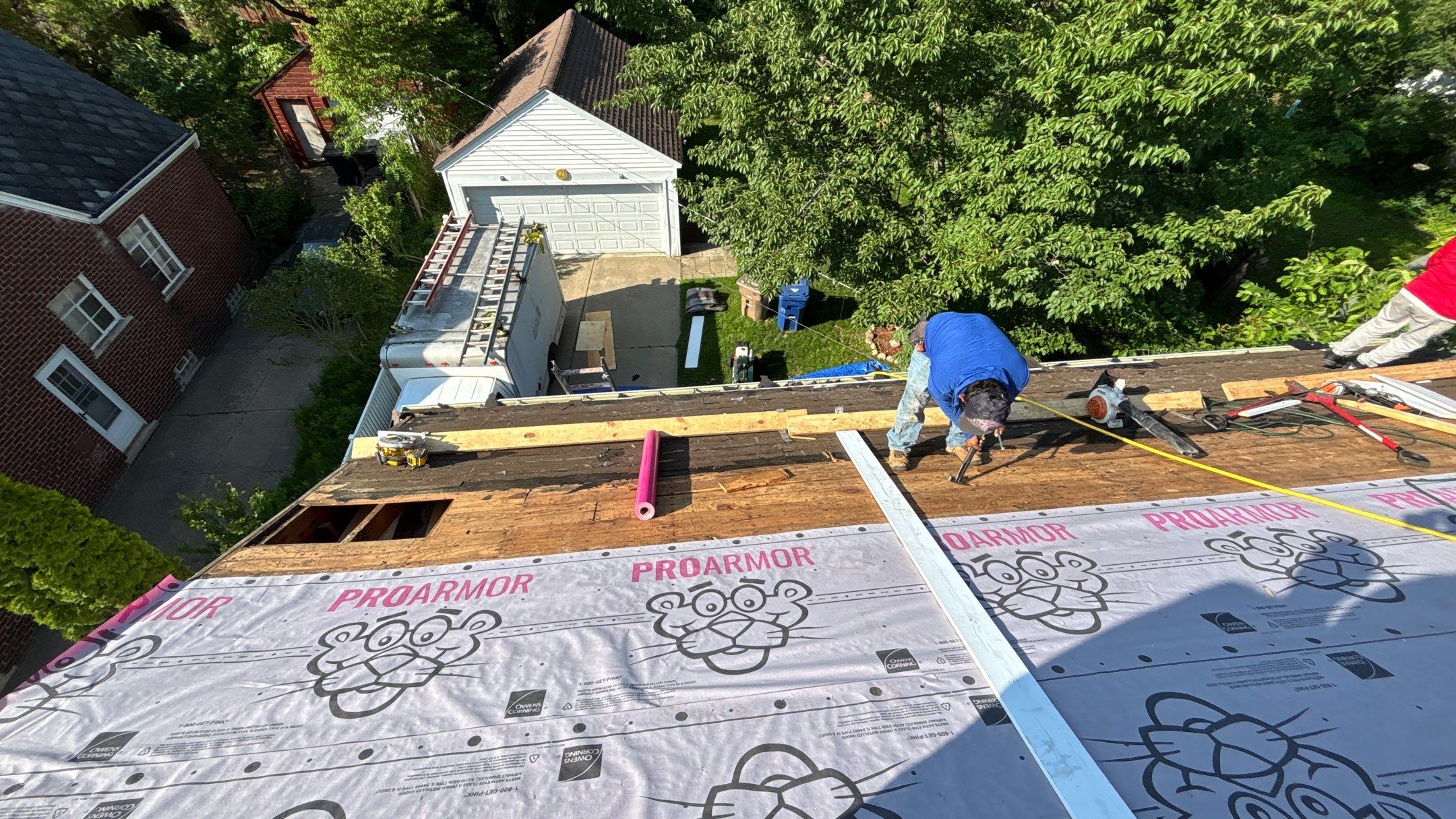 Roof Replacement using Owens Corning Desert Rose by 180 Contractors