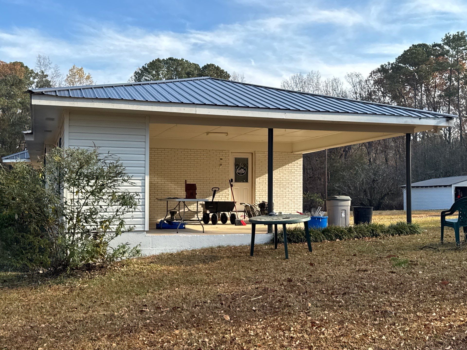 White Masonry Painting and Exterior Home Refresh in Covington by PGP Surface Solutions, LLC