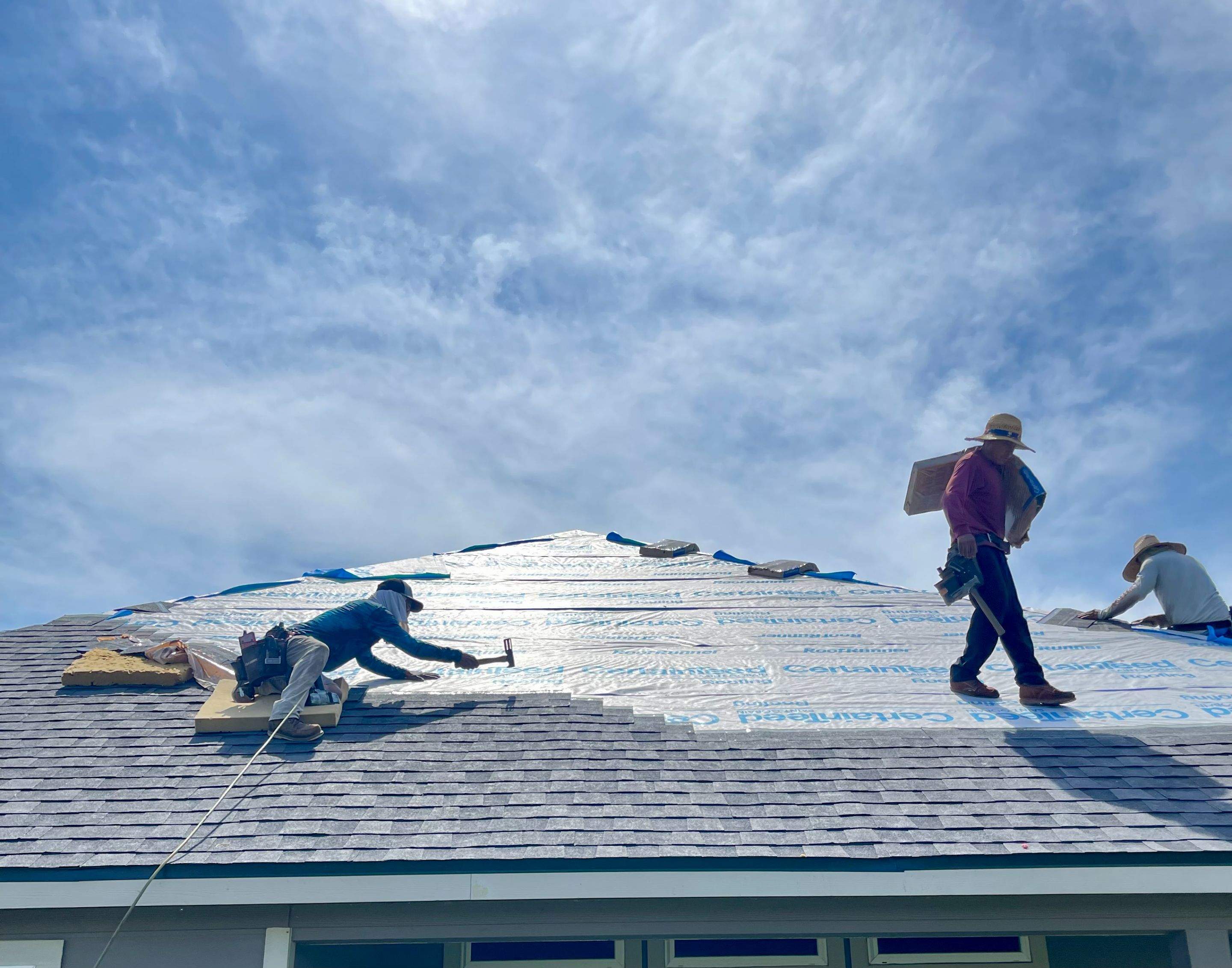 Insurance Claim Roof Replacement – CertainTeed Landmark Max Def Moire Black by Black Coast Roofing