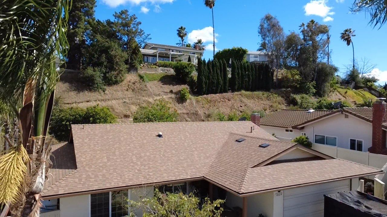 Escondido Shingle Roof Replacement with Duration COOL Mojave Shingles by Zenith Roofing Services