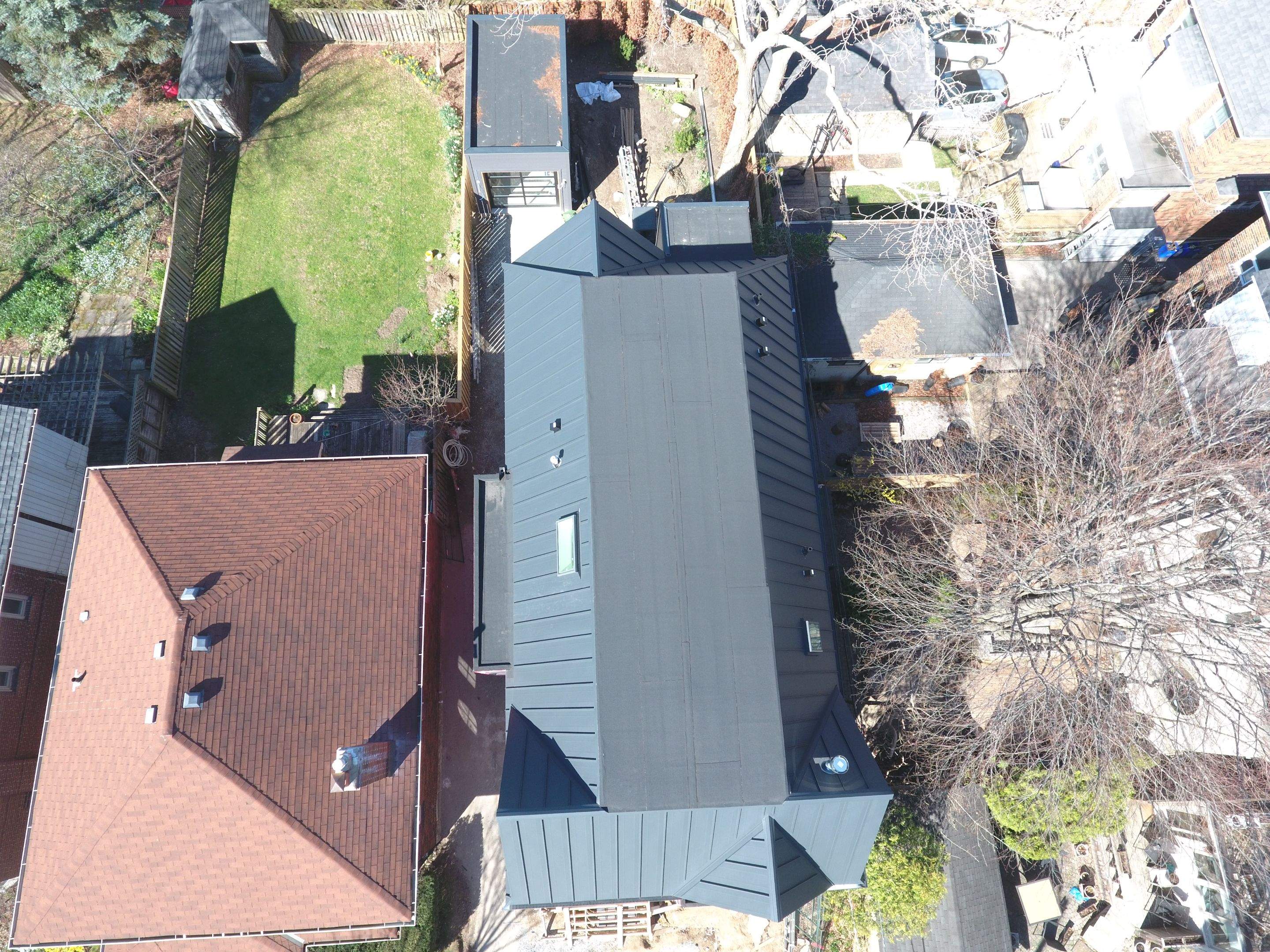 New Home Construction using 24 Ga Standing Seam Metal by Jay Carter Roofing & Sheet Metal