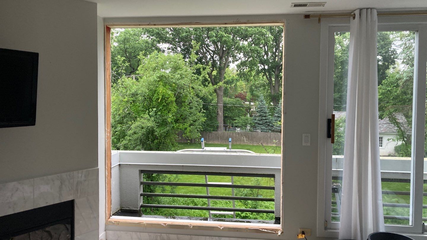 Sliding Glass Door and Window Replacement with Structural Repairs in Highland Park by Mr Roof & Remodeling Co