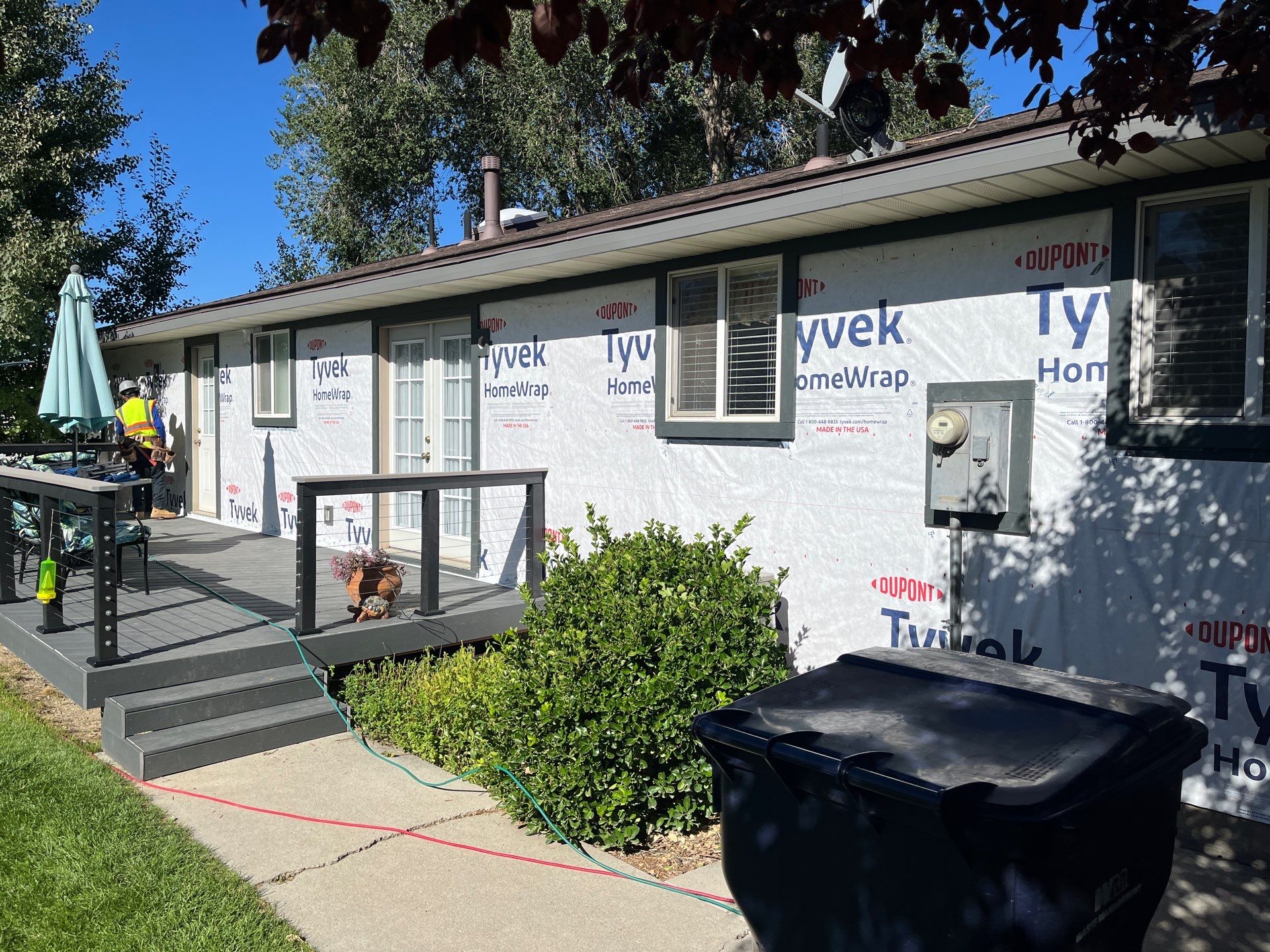 Sandy | Custom Hardie Mixed Profiles | Gray Slate & Iron Gray Trim by Ideal Siding Utah