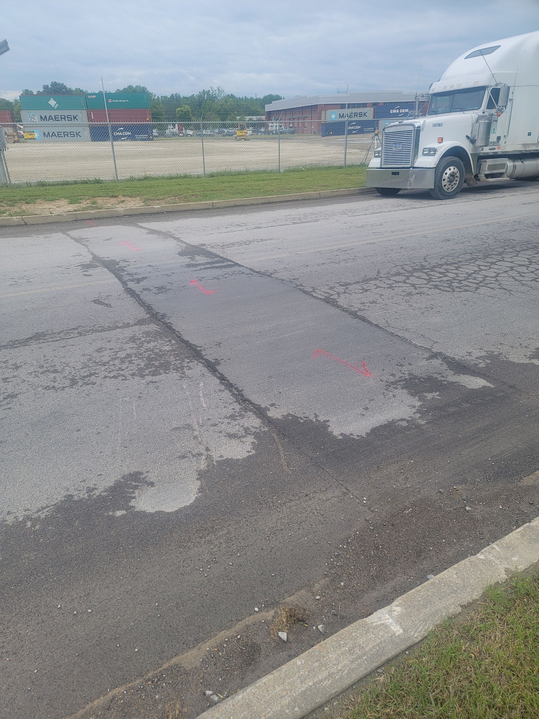 Locating voids and areas of concern for parking lot repairs by Alsip Locating Service, LLC