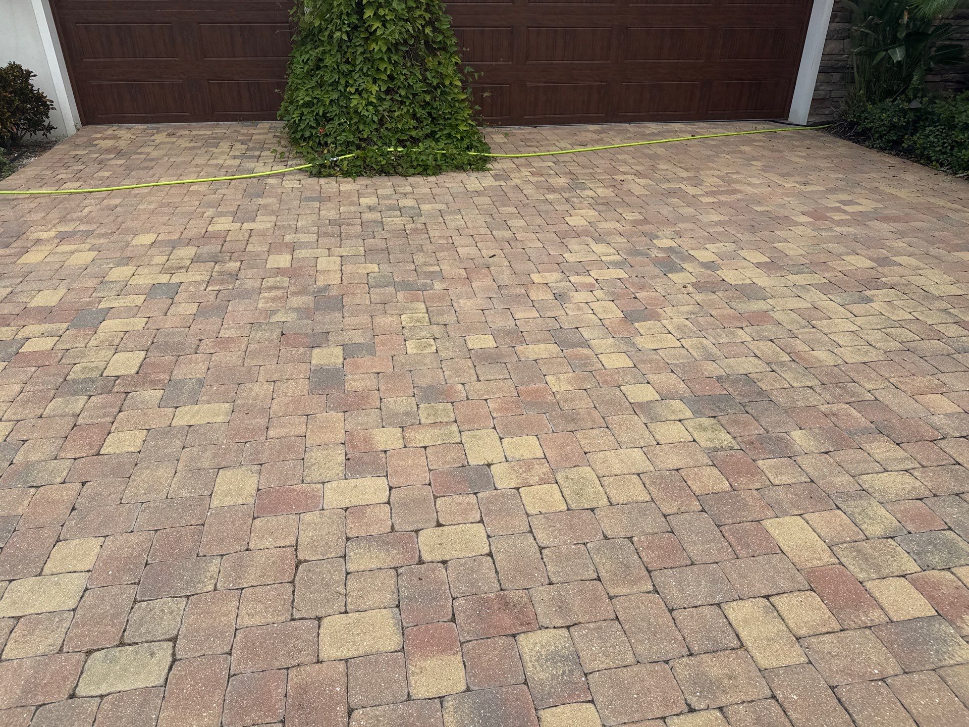 Paver Driveway Cleaning in Winding River Community, Bradenton, FL by Sunshine AquaWash