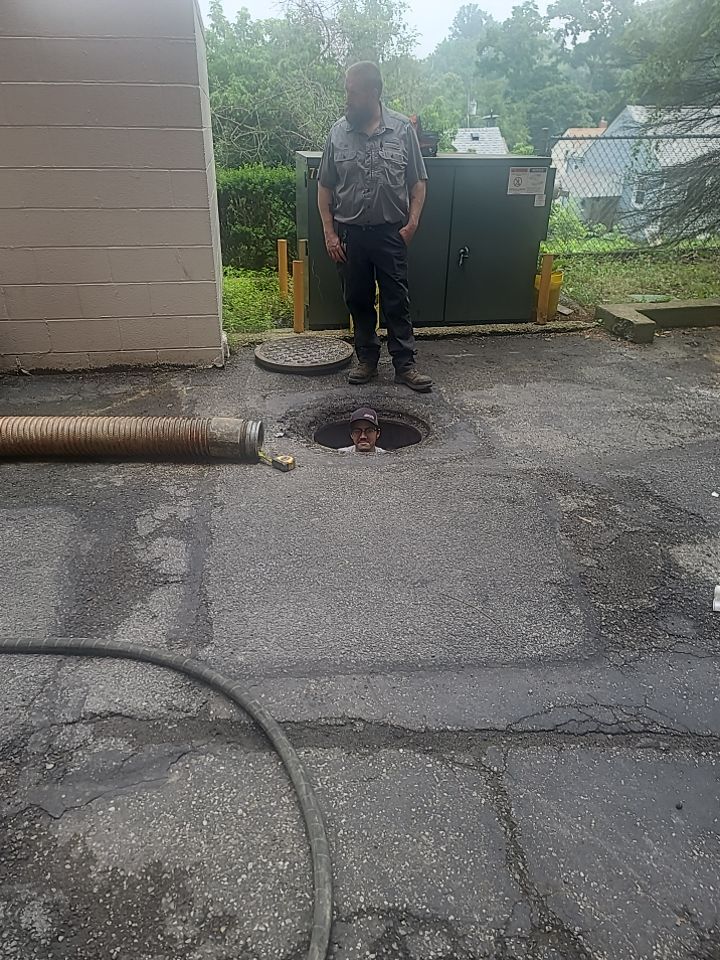 Sewer Repair using Perma-Liner through two manholes by Sureway Comfort John Wilcox Plumbing Heating Cooling