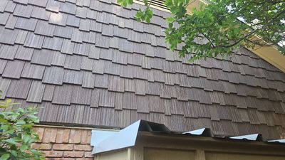 Gable Ends in Lake Highlands - DaVinci Shakes by Bert Roofing Inc