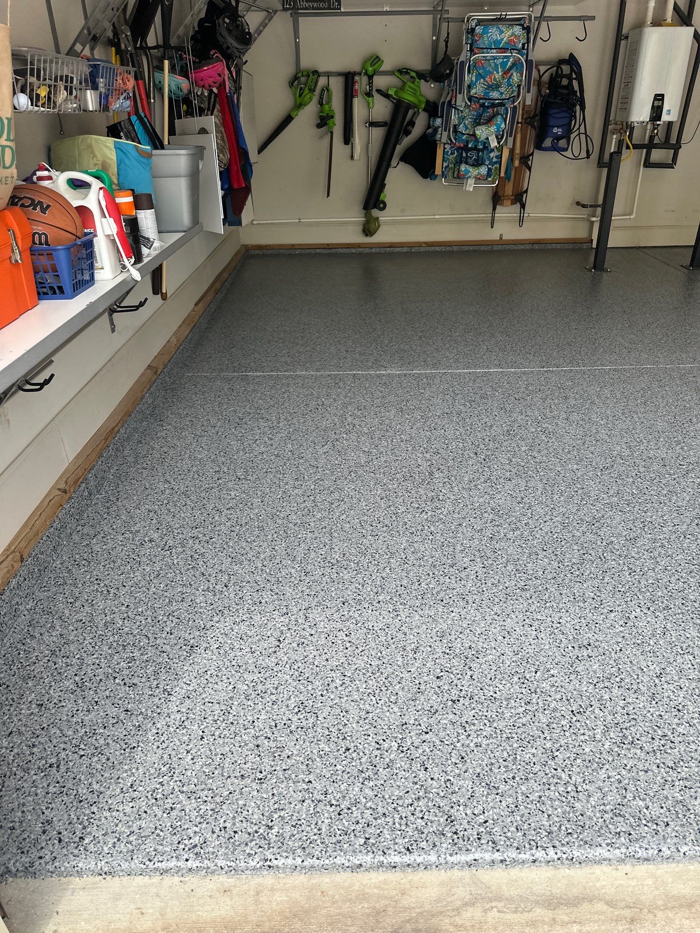 Garage Floor Coating using Nightfall by My Garage Floor Guys