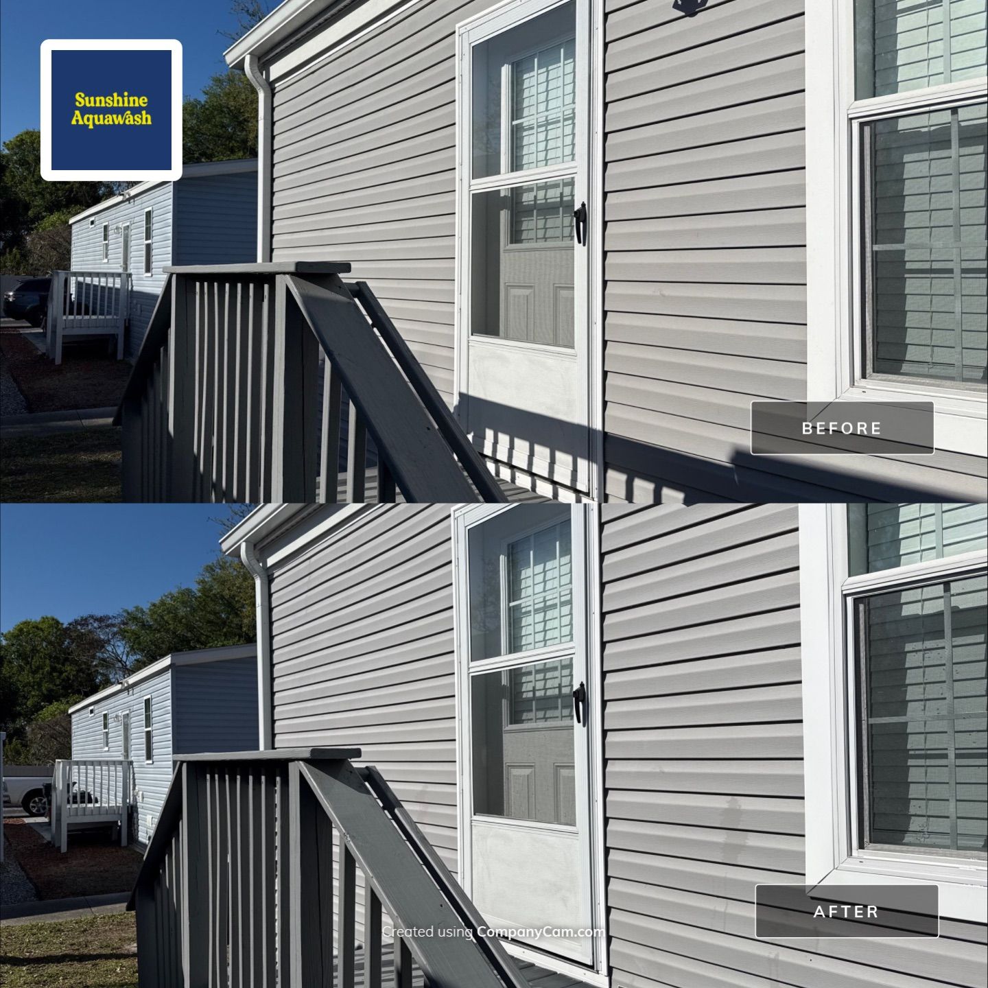 On-the-Spot Mobile Home House Wash in Terra Ceia, FL | Fisherman’s Cove RV Resort by Sunshine AquaWash