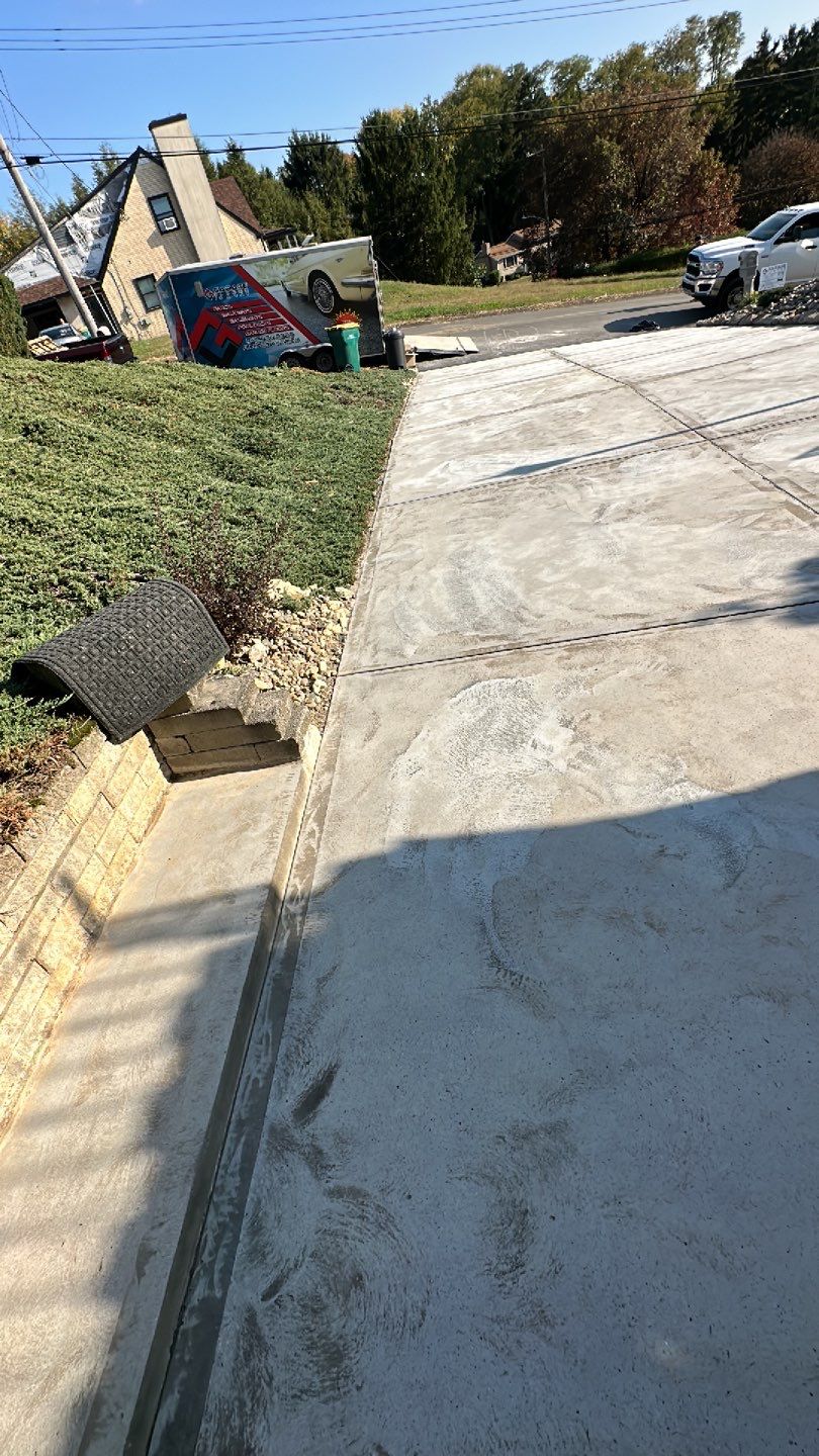 Driveway + Porch + Steps + Walkway Project in Robinson by Floors in a Day, Inc