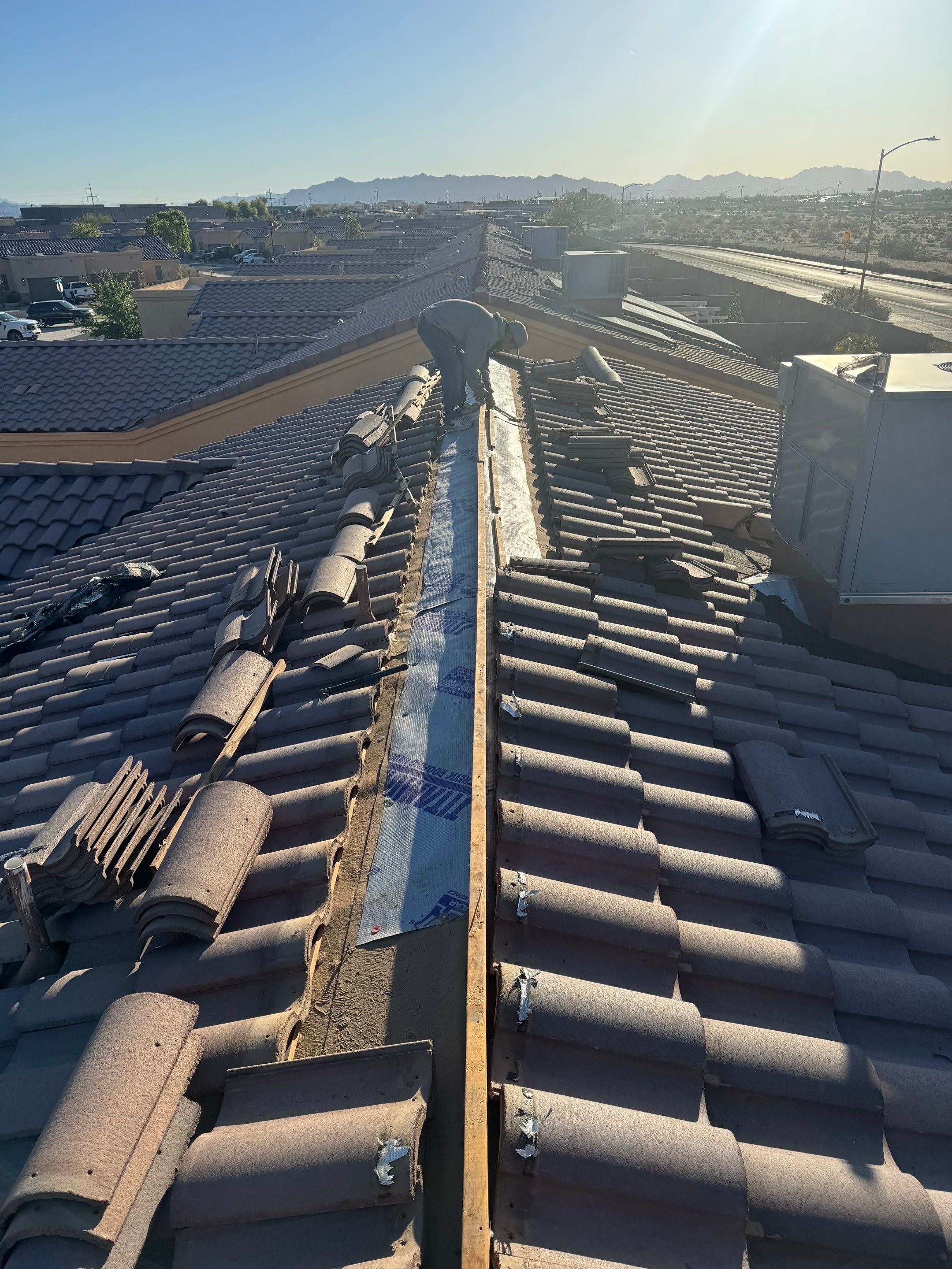 Mocha Range Concrete Tile by Reimagine Roofing