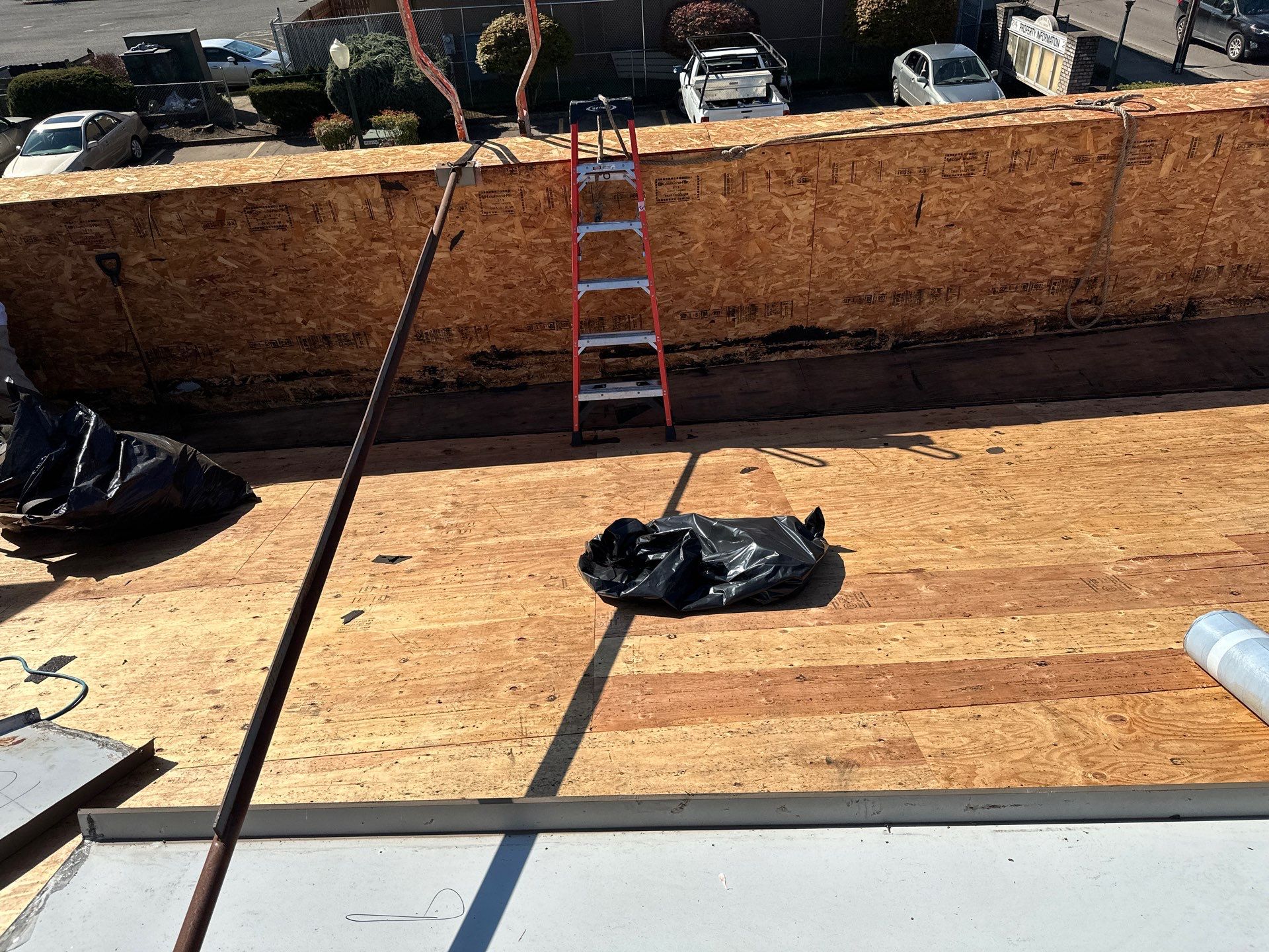 Commercial Roofing Installation using IKO Dynasty & GAF 60Mil TPO by Orezona Building & Roofing Company, Inc.