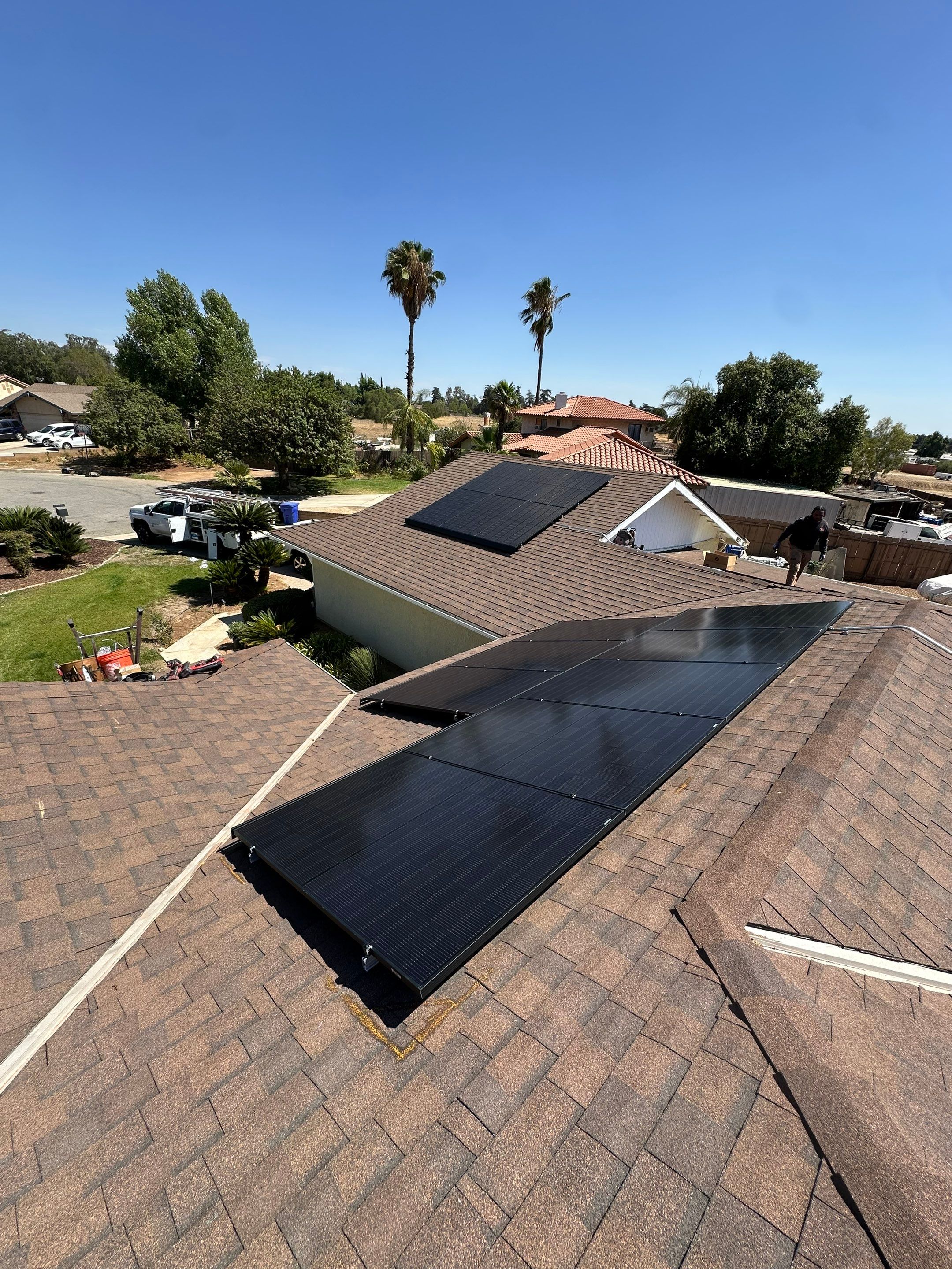 Residential Solar Installation and Enphase Battery Storage in Yucaipa by VIBE SOLAR