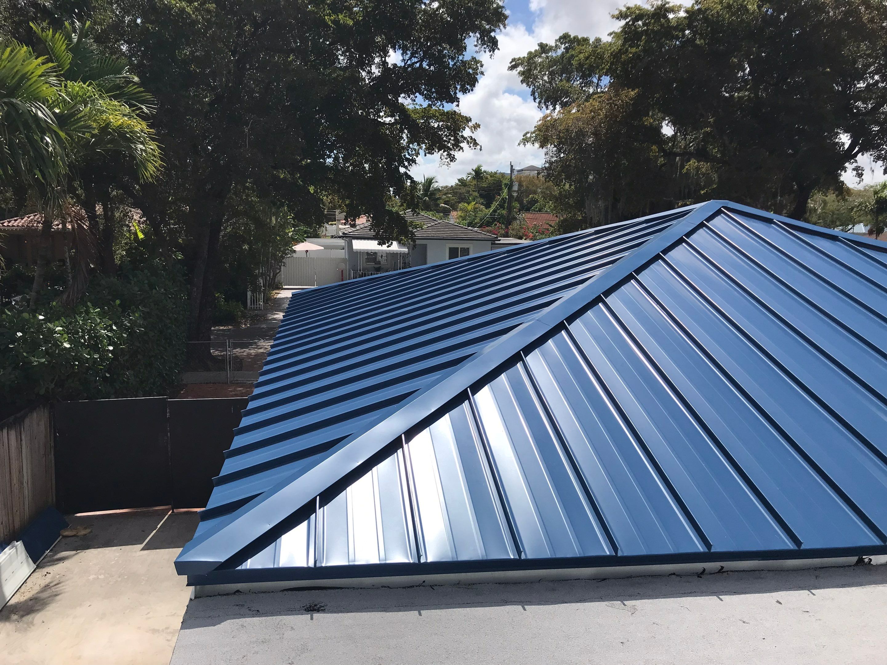 Metal Roof - Galvalume Regal Blue by Istueta Roofing