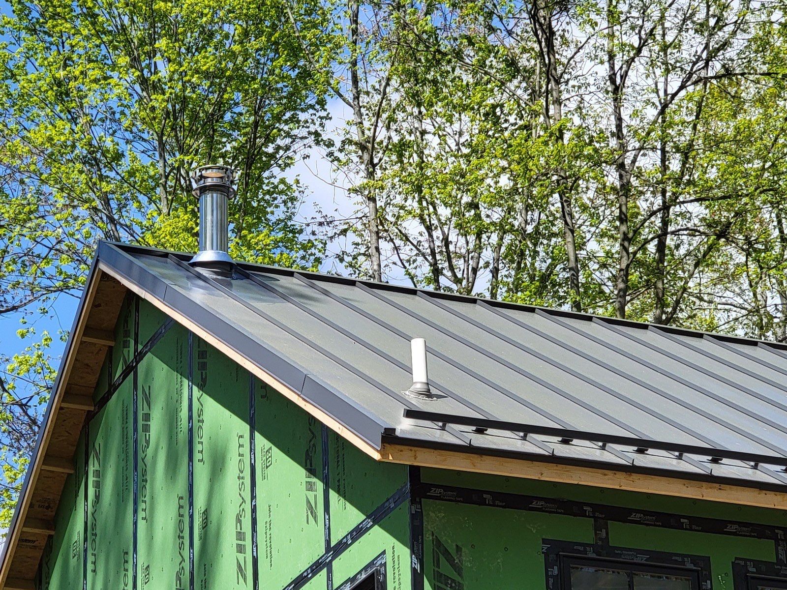 Standing Seam  using Everlast Standing Seam 24 Gauge  by Teflon Roofing