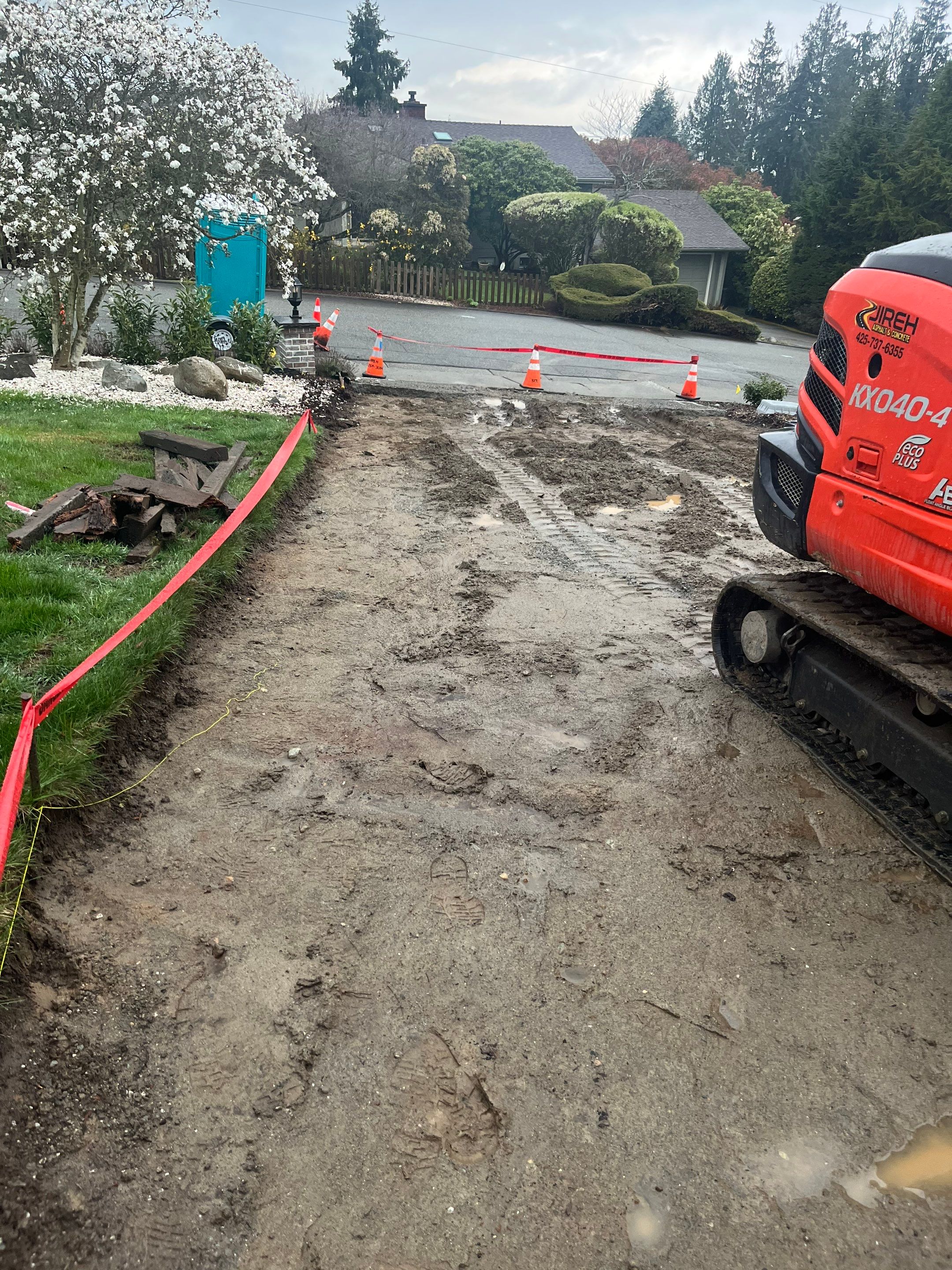 John | Stamped Concrete Driveway Makeover by Jireh Asphalt & Concrete Inc 