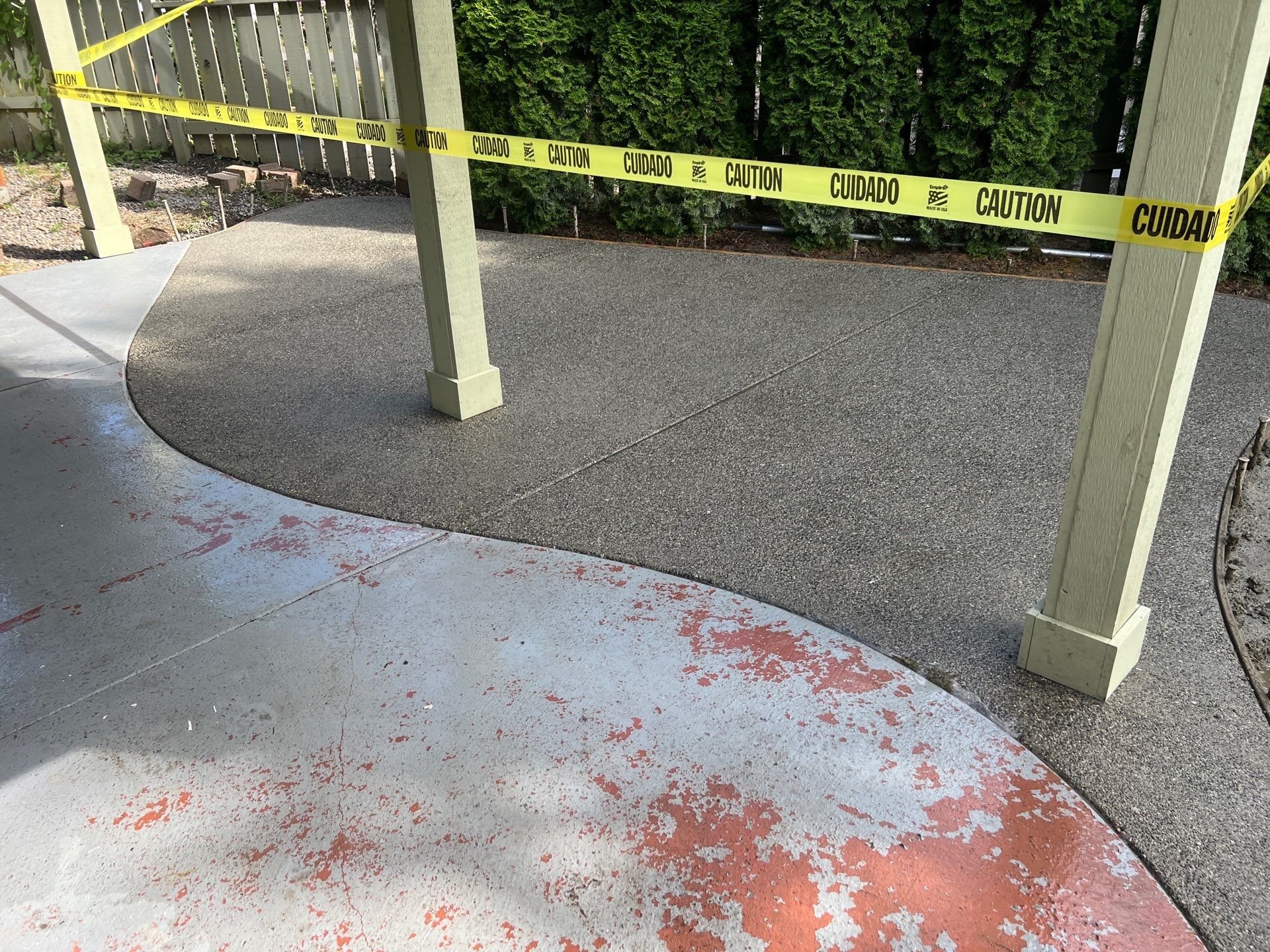 Ashley | Concrete Back Patio by Jireh Asphalt & Concrete Inc 