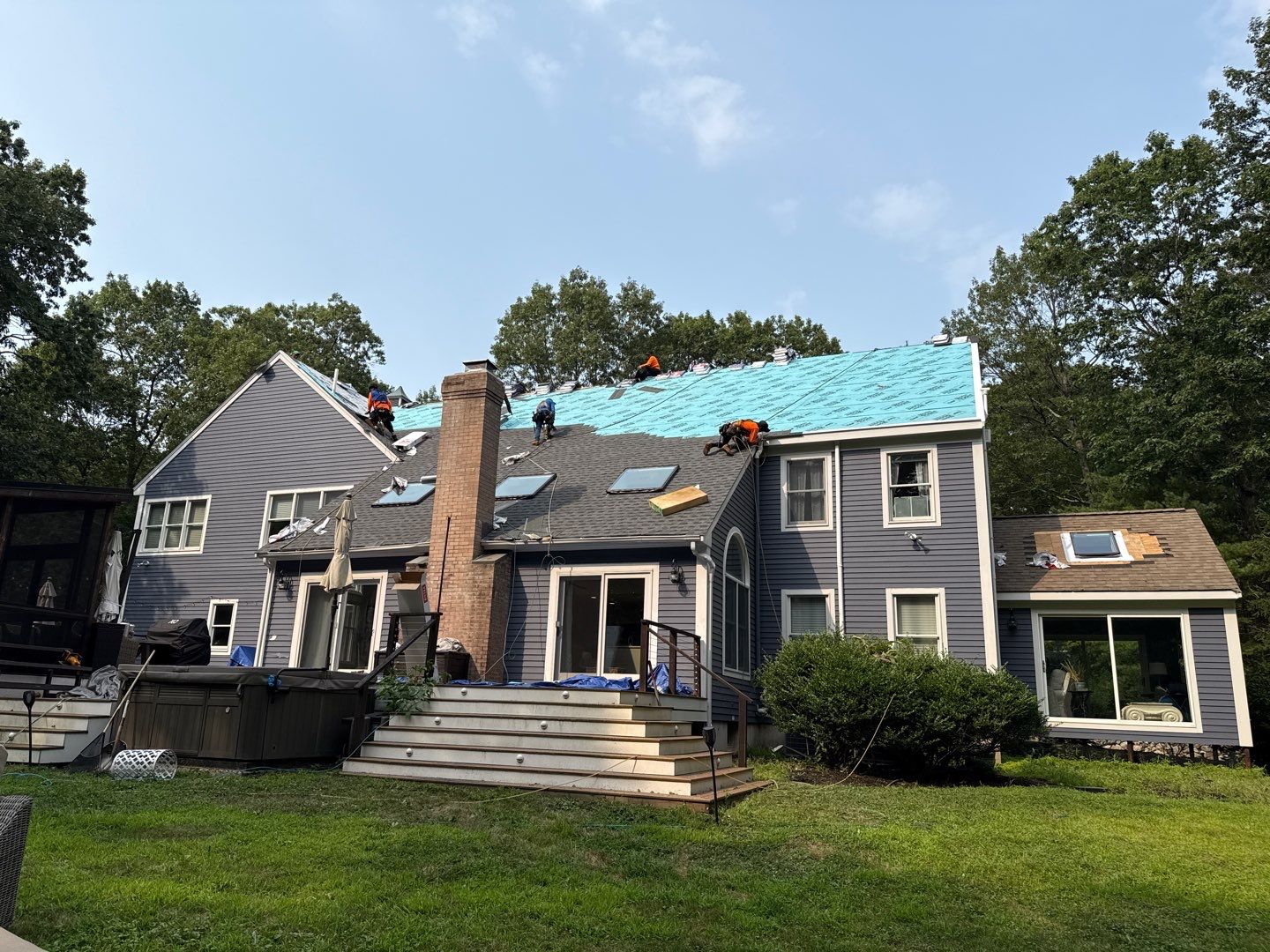 Solar-Ready Roof Replacement with GAF Pewter Gray Shingles & VELUX Skylights by Sensible Home Solutions