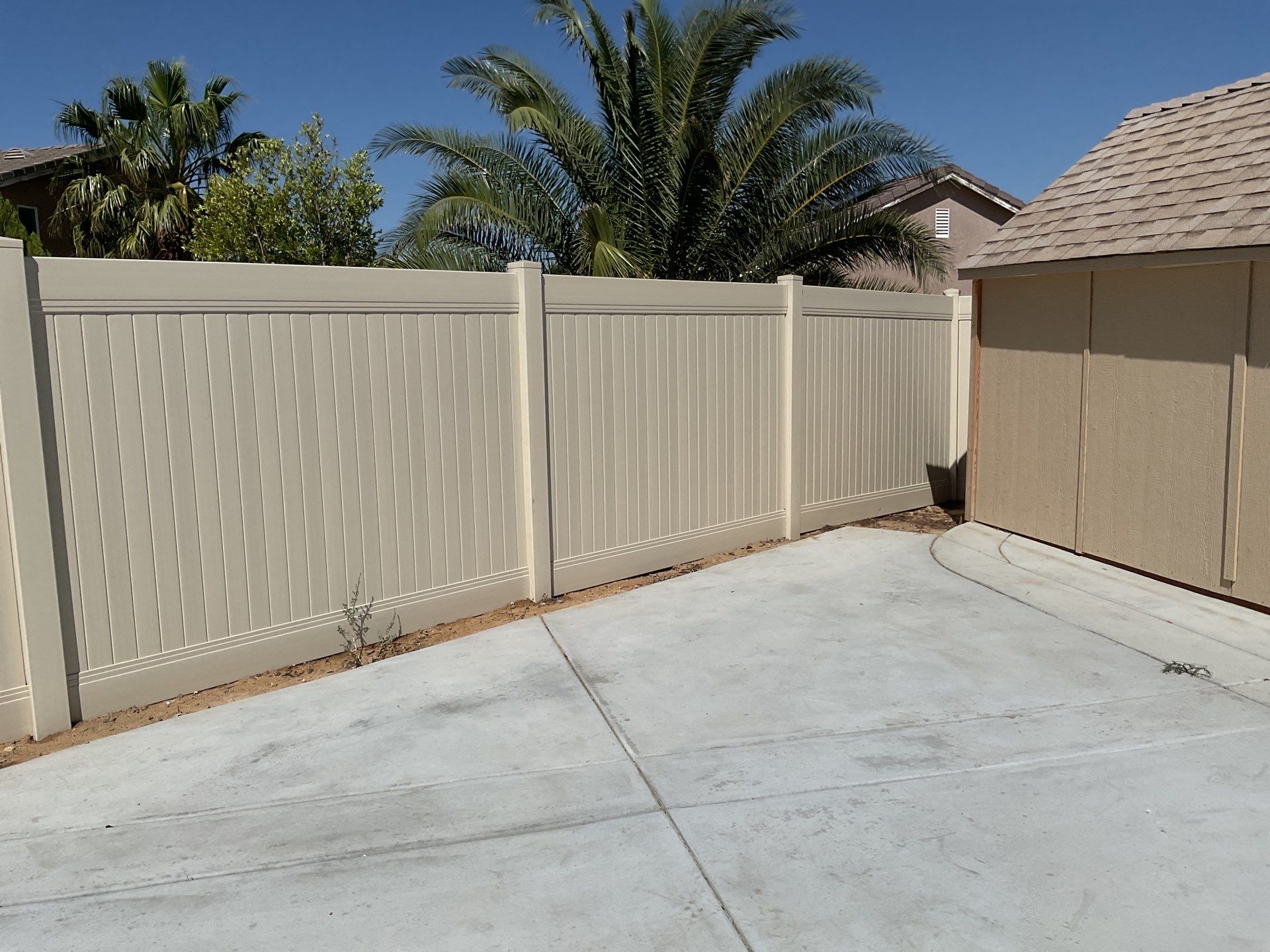 Fence Installation using Vinyl by Fence Guys Inc. 