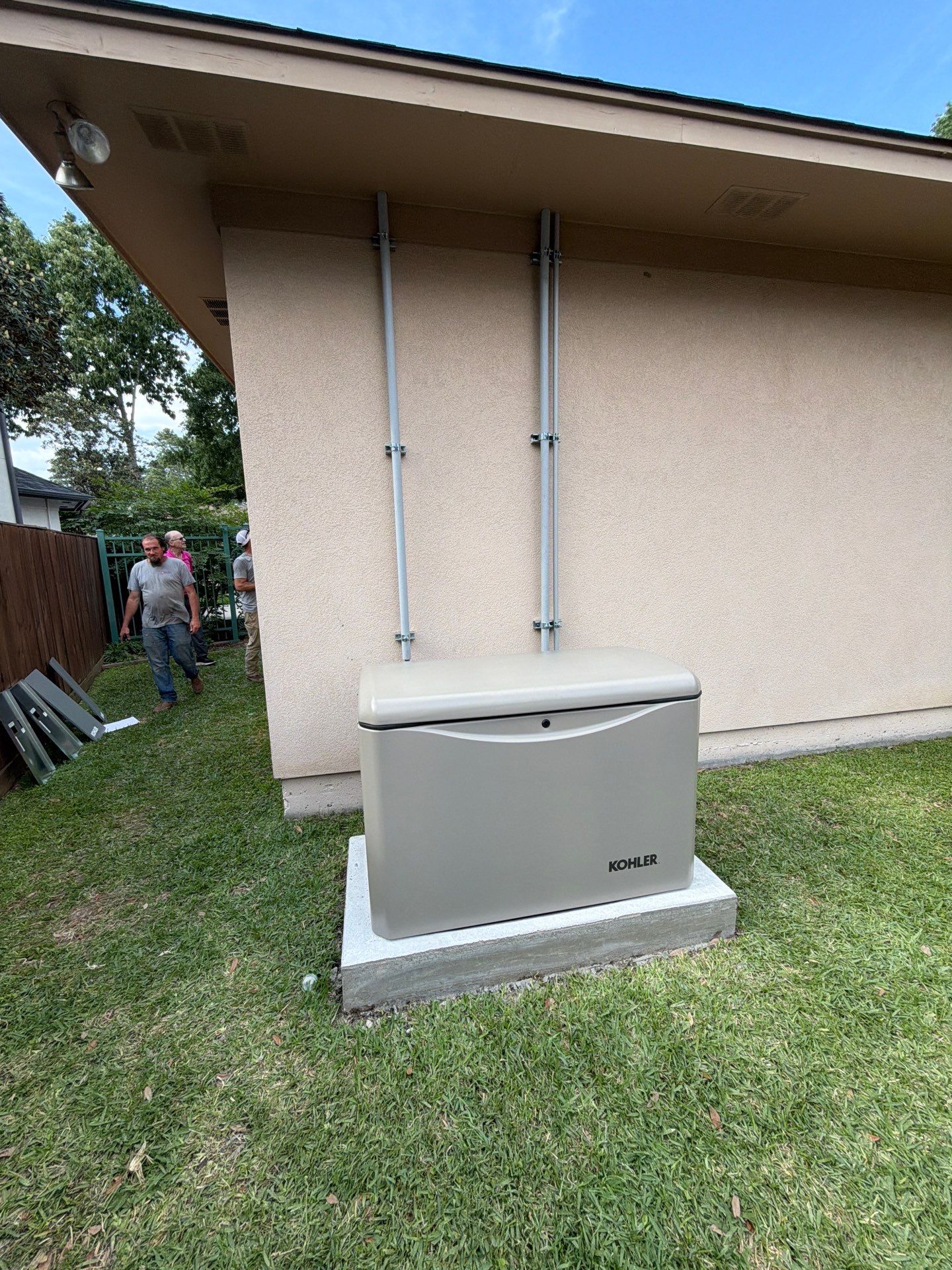 Kohler 26RCA Residential Standby Generator Installation in Houston by GenTex Elite Services