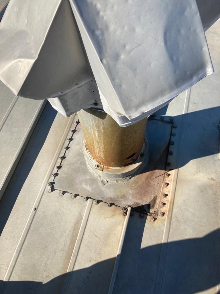 Roof Repair on a metal roof  by Grell Roofing, LLC