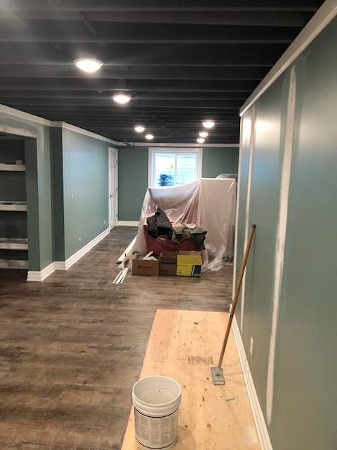 Basement Remodel by Ivy Lea Construction