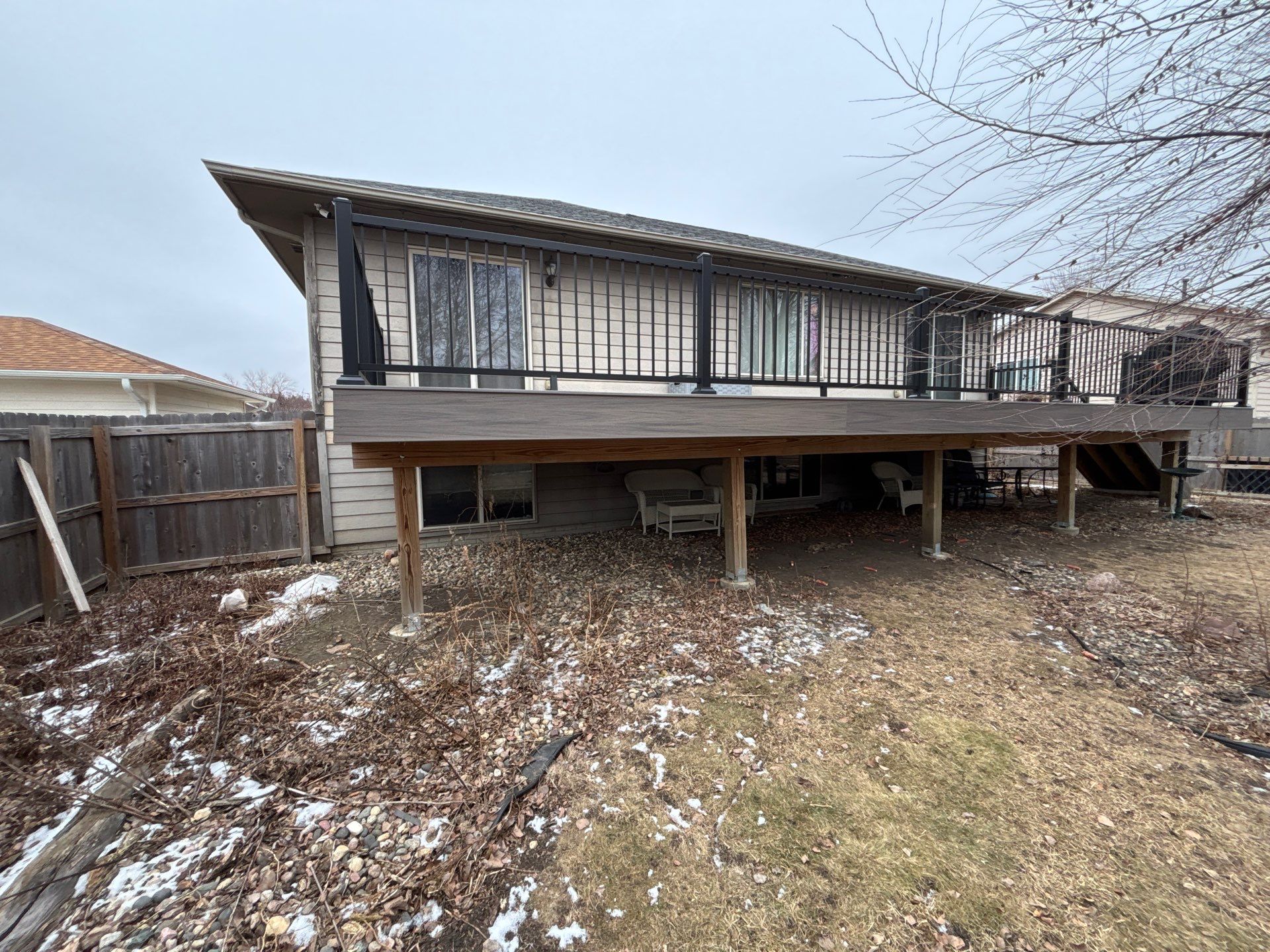 Exterior Painting and Wood Trim Replacement in Sioux Falls by Select Painting, Coatings & Garage Cabinets