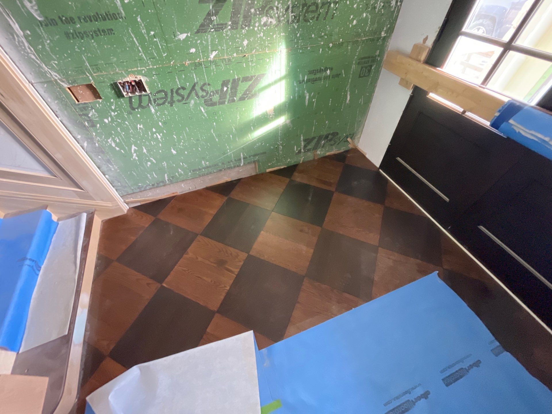 Stunning Ada Brownstone - Custom Staircase, Pattern Floor by RTBaldwin Hardwood Floors