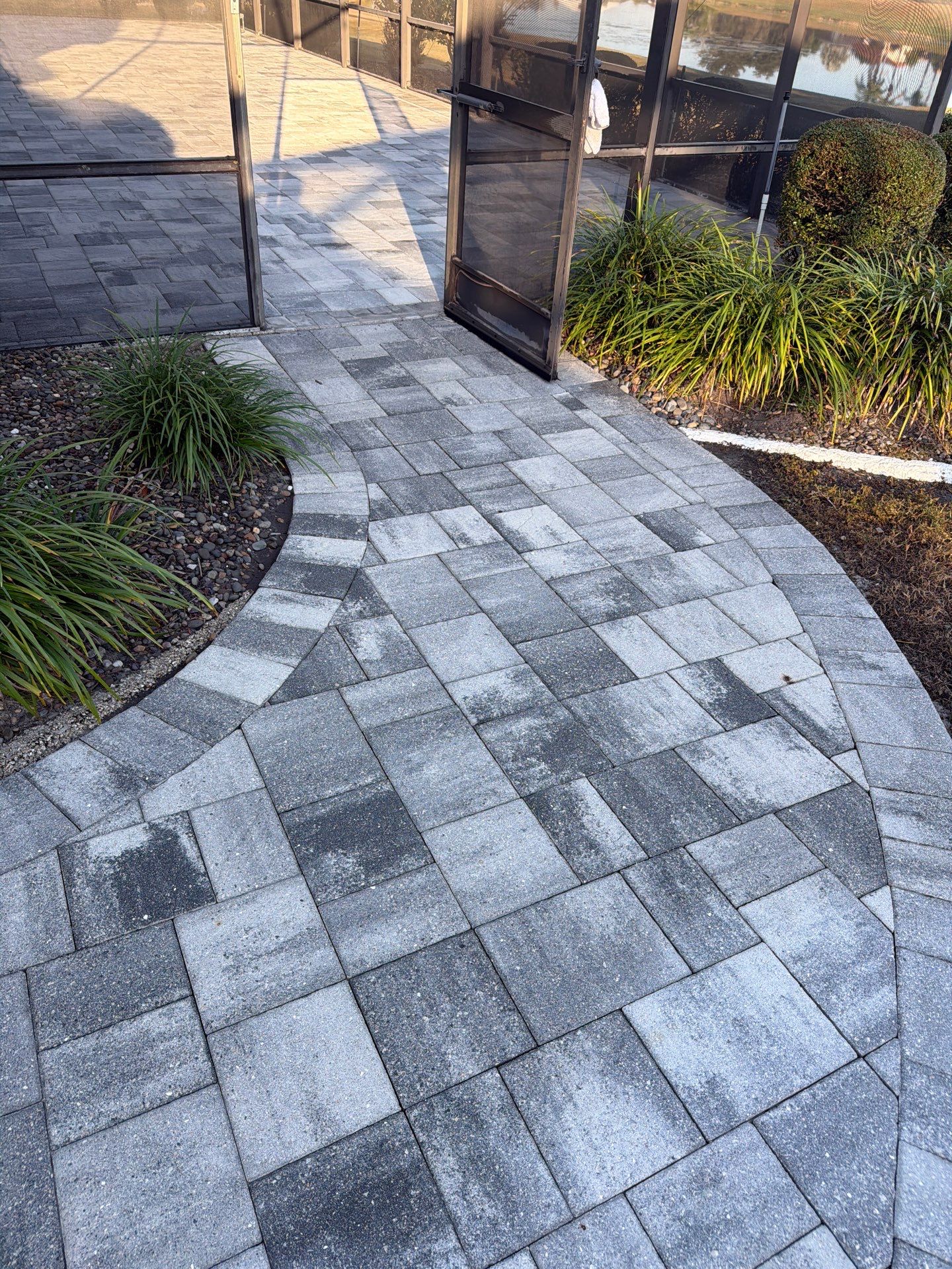Paver Sealing and Restoration for Screened Lanai in Sun City Center by Supreme Paver Experts