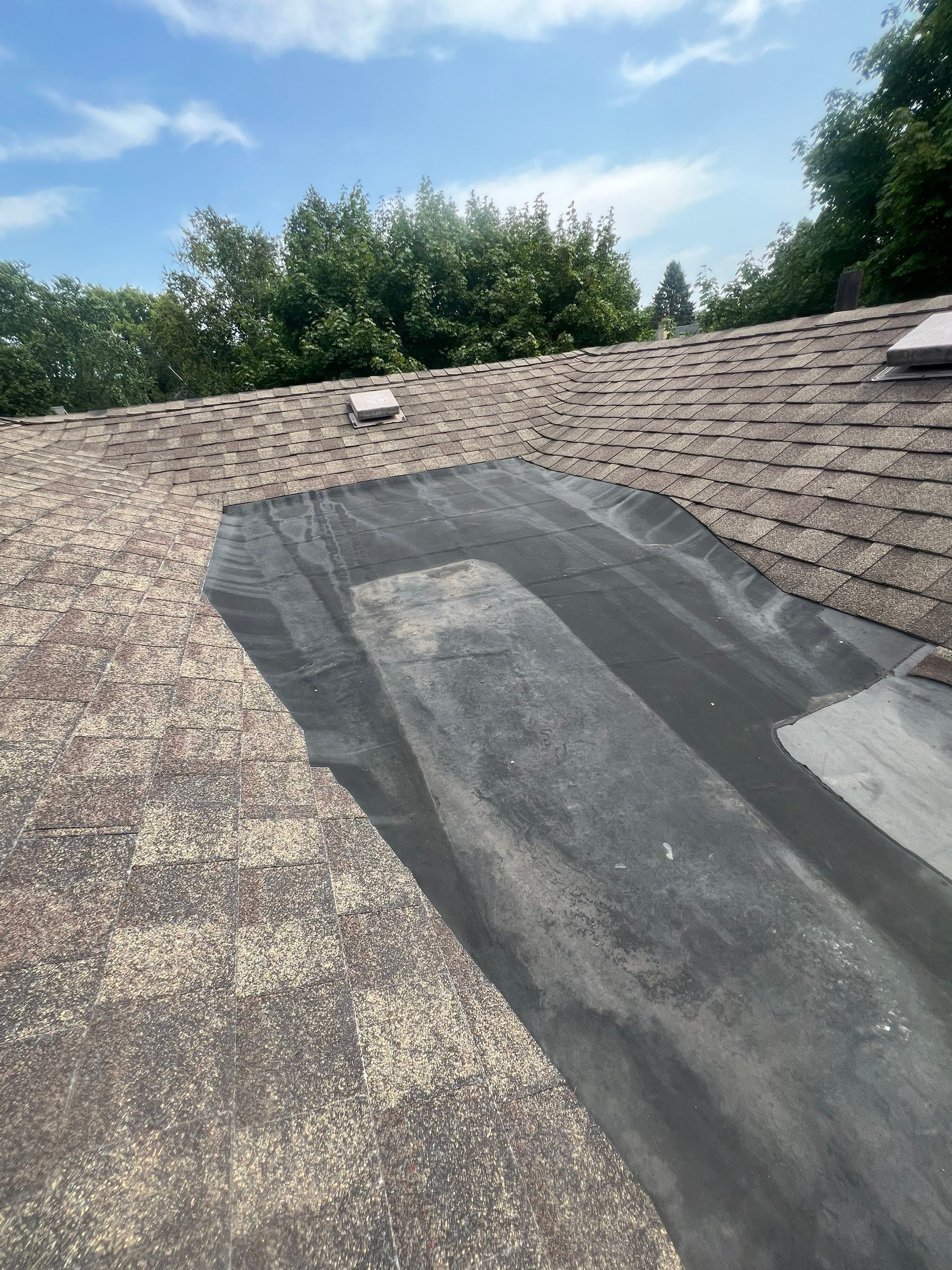 Residential Roofing Installation using GAF HDZ shingles by Gellings Roofing and Siding LLC