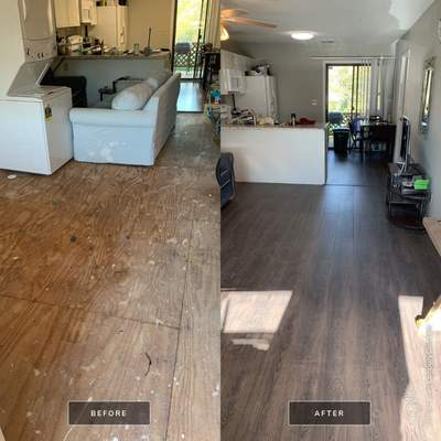 Flooring Installation using LVP