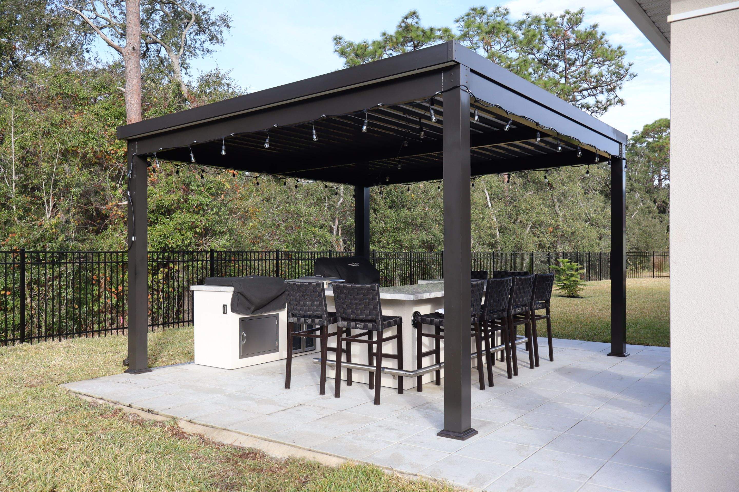 Free standing aluminum Pergola 15x15 by Orlando pergolas