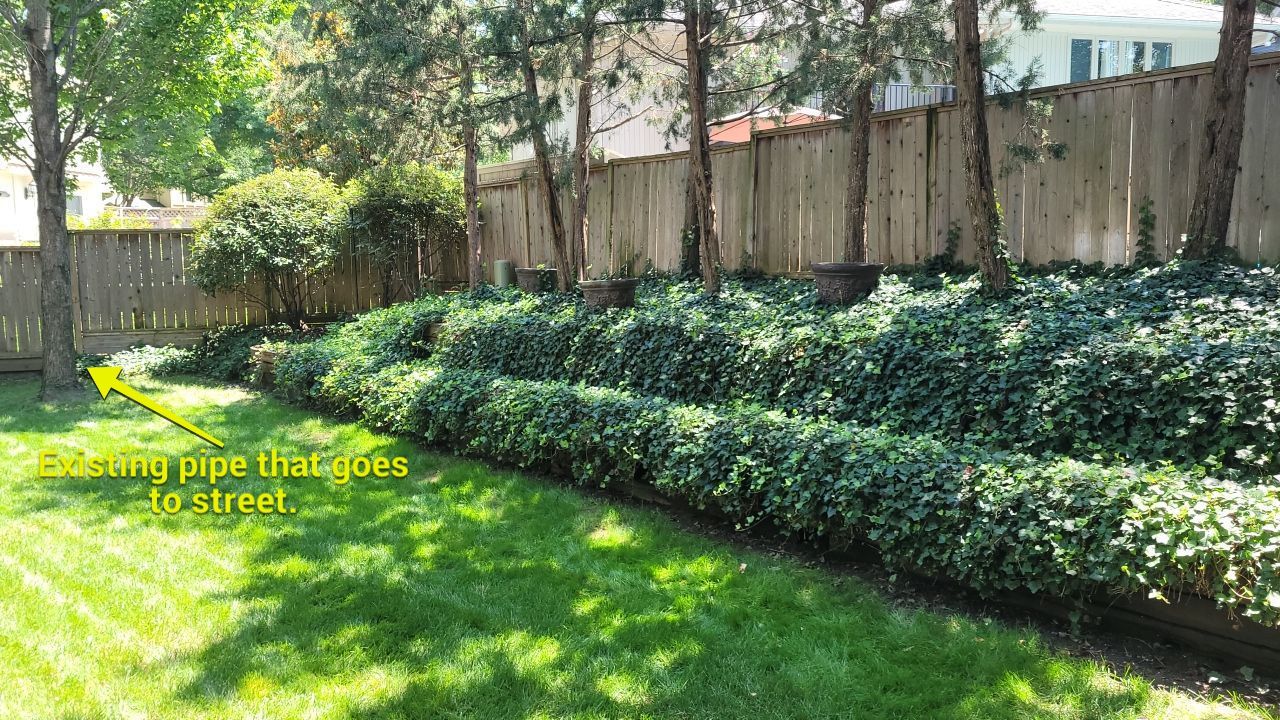 Back Yard Harington Retaining Wall by LAND ESCAPES LLC